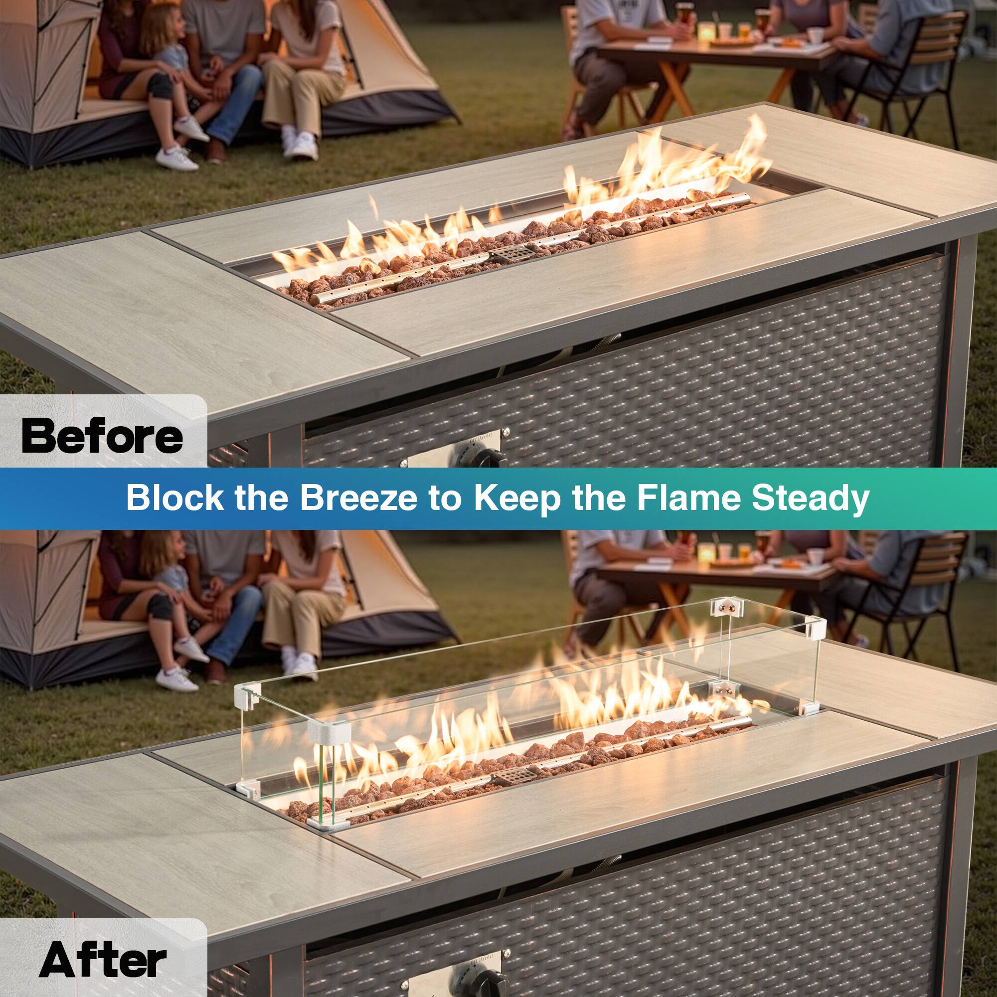 Before  
Block the Breeze to Keep the Flame Steady  

After