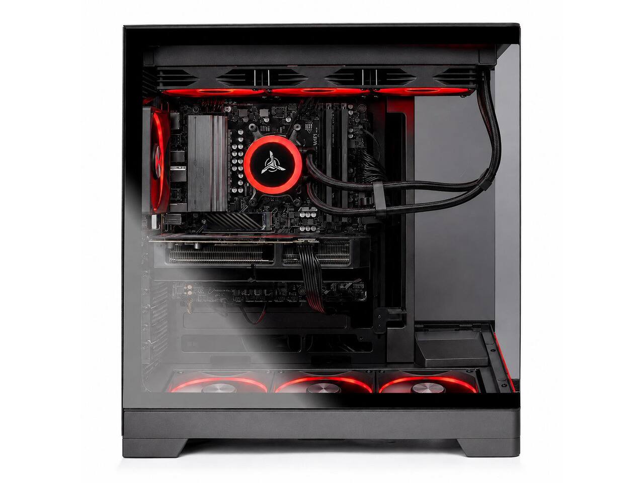 Alt View 4. Skytech Gaming - Skytech HARPY - AMD Ryzen 7 9800X3D, 9070XT, 32GB 5600 MHz DDR5 RAM, 850W GOLD A3 PSU - Black.