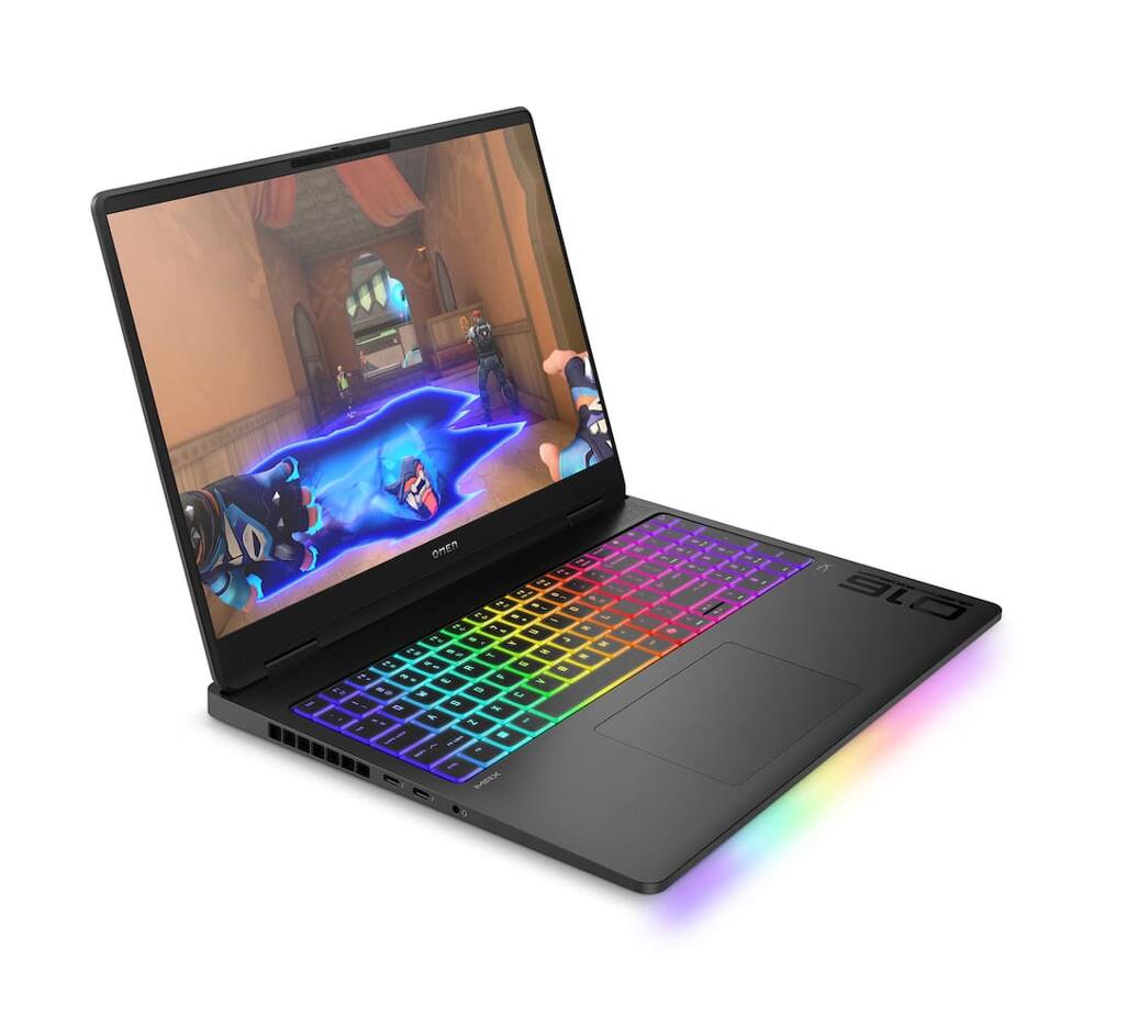 Alt View 7. HP - HP OMEN MAX Laptop 16.0 WQXGA Display (Intel Ultra 9- 275HX, 32GB DDR5, 2TB PCIe SSD, Win 11 Pro) w/USB Hub - Shadow Black.