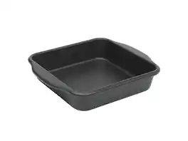 Oster - Teston Platinum Collection 8 Inch Nonstick Carbon Steel Square Cake Pan - Matte Black