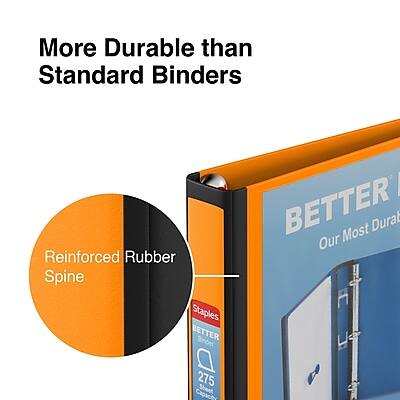 More Durable than Standard Binders

Reinforced Rubber Spine

BETTER
Our Most Durable
275 Sheet Capacity