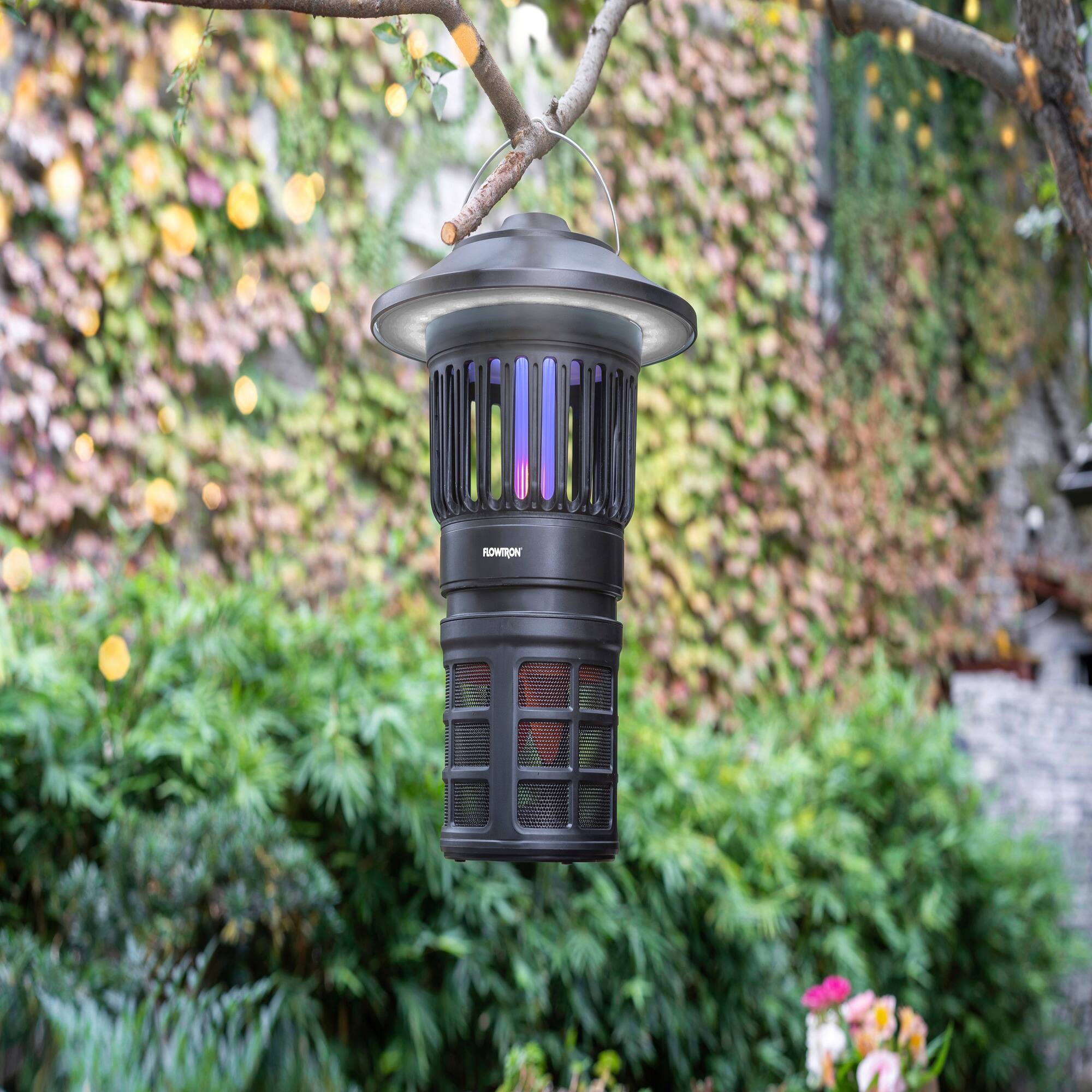 Alt View 3. Flowtron - Bug Trap Lantern – 3 Modes, UV Light, USB-C, Rechargeable, Indoor & Outdoor - Black.