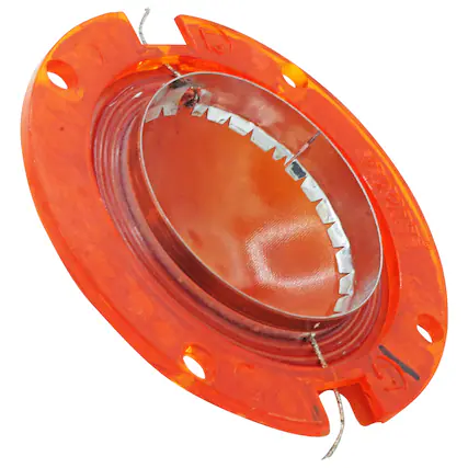 Front. 5 CORE - 5Core 2" Replacement Phenolic Tweeter Diaphragm Voice Coil High Pitch Horn - Brown.