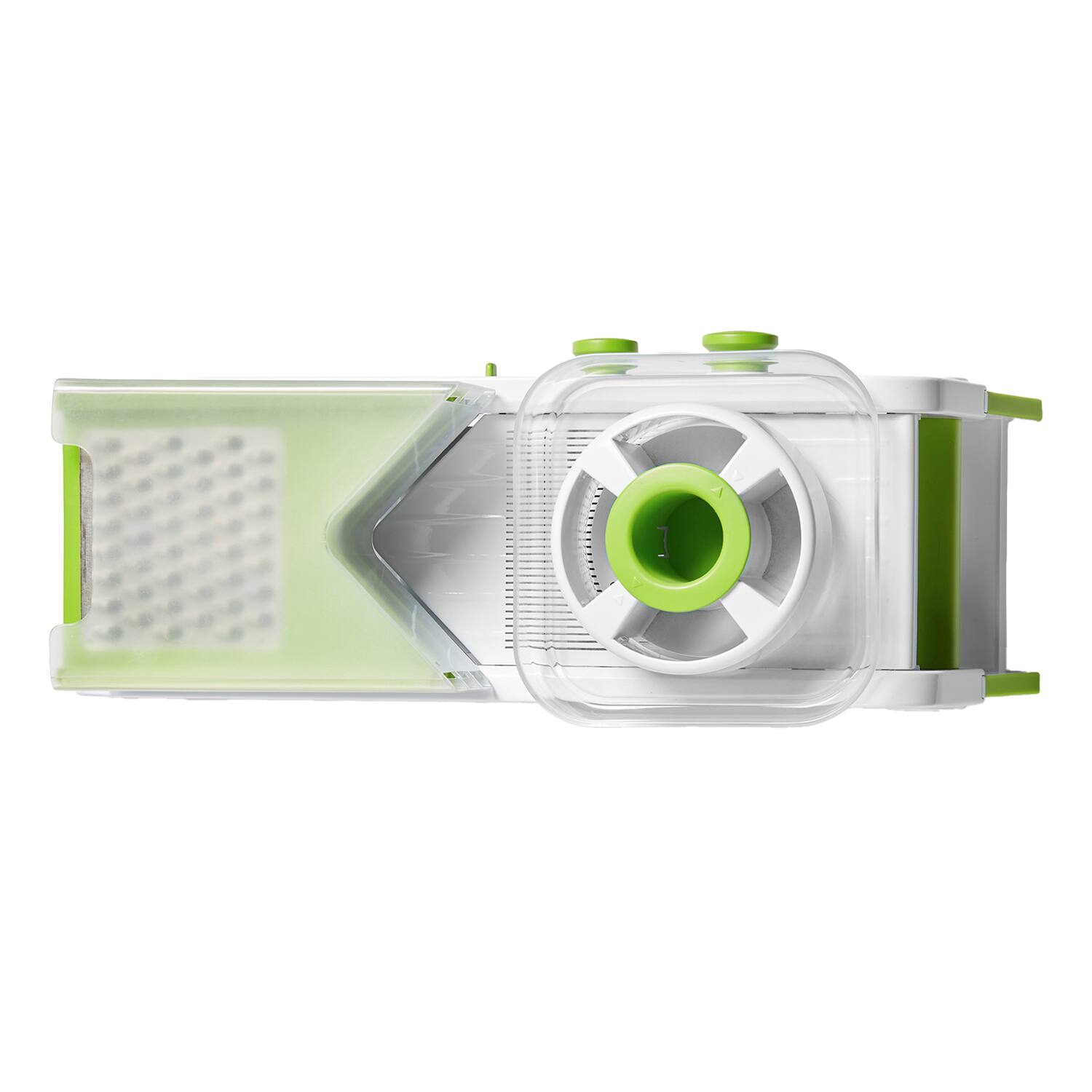 Alt View 8. Starfrit - Cubing Pro Mandoline Slicer with Storage Box - White/Green.