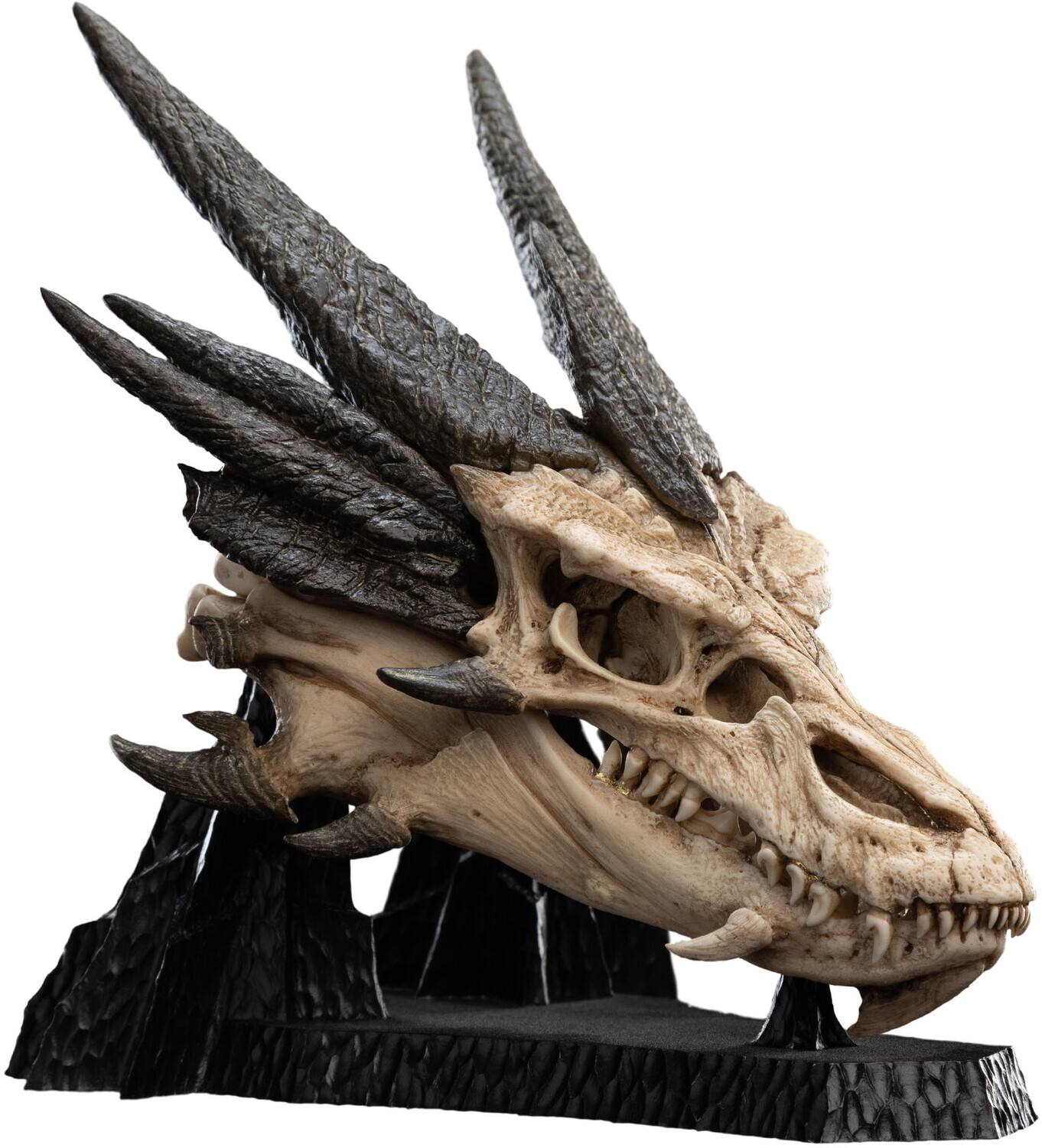 Alt View 2. Weta Workshop - Weta Workshop Polystone - The Hobbit Trilogy - Skull of Smaug Miniature Skull   - COLLECTIBLES - Multicolor.