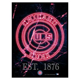 Fan Creations - Chicago Cubs 12'' x 16'' Framed Circle Logo Print - Black