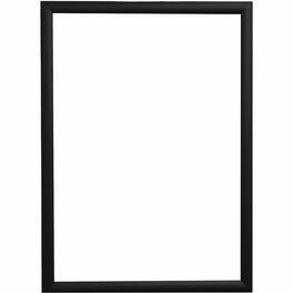 Deflecto - Wall Mount Snap Frame 19.13 x 25.25 Size Holds 18 24 Front Loading Anti glare Aluminum Plastic Black