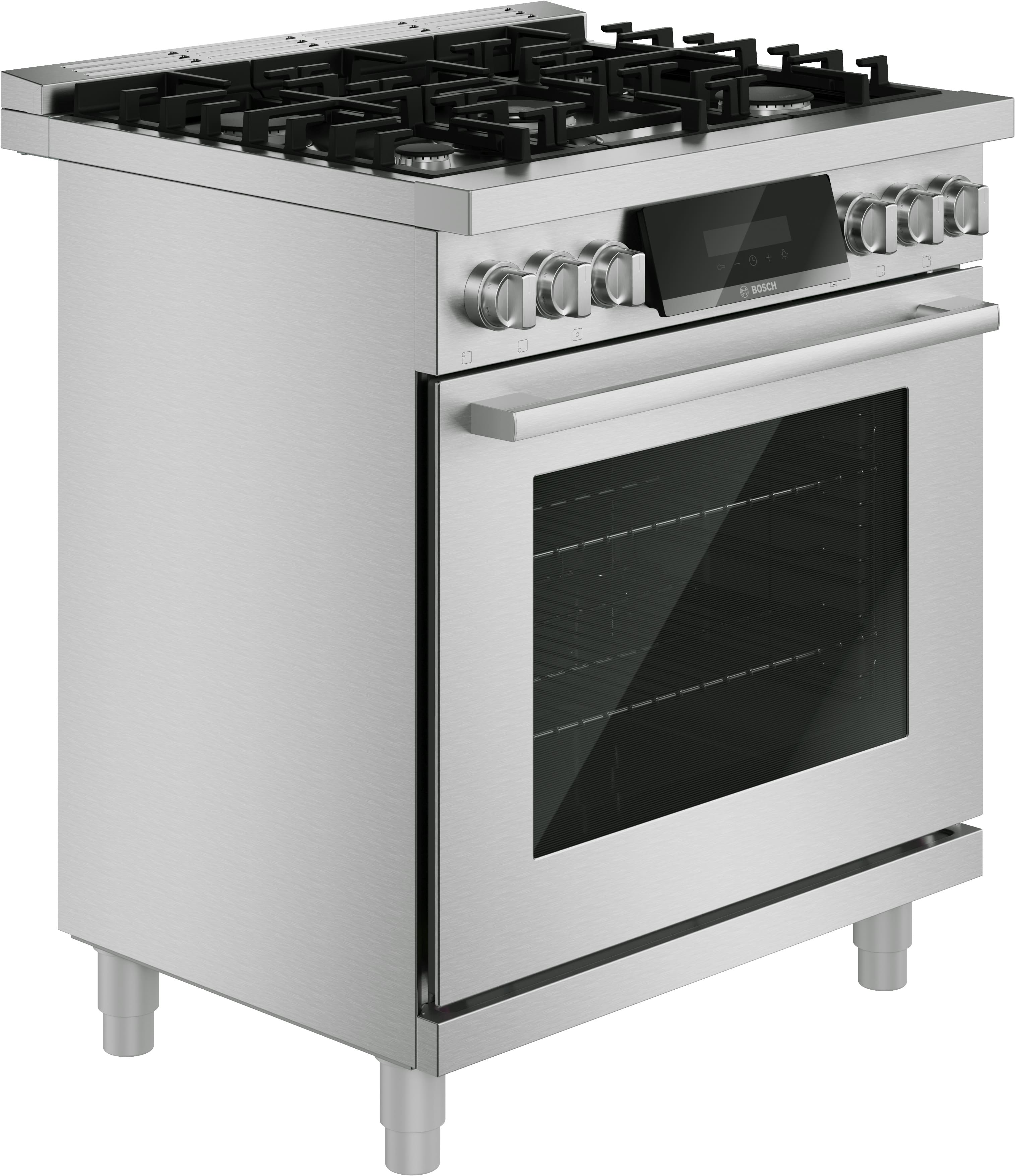 Bosch - 800 Series 30in Dual Fuel Indy Style Range in SS - S