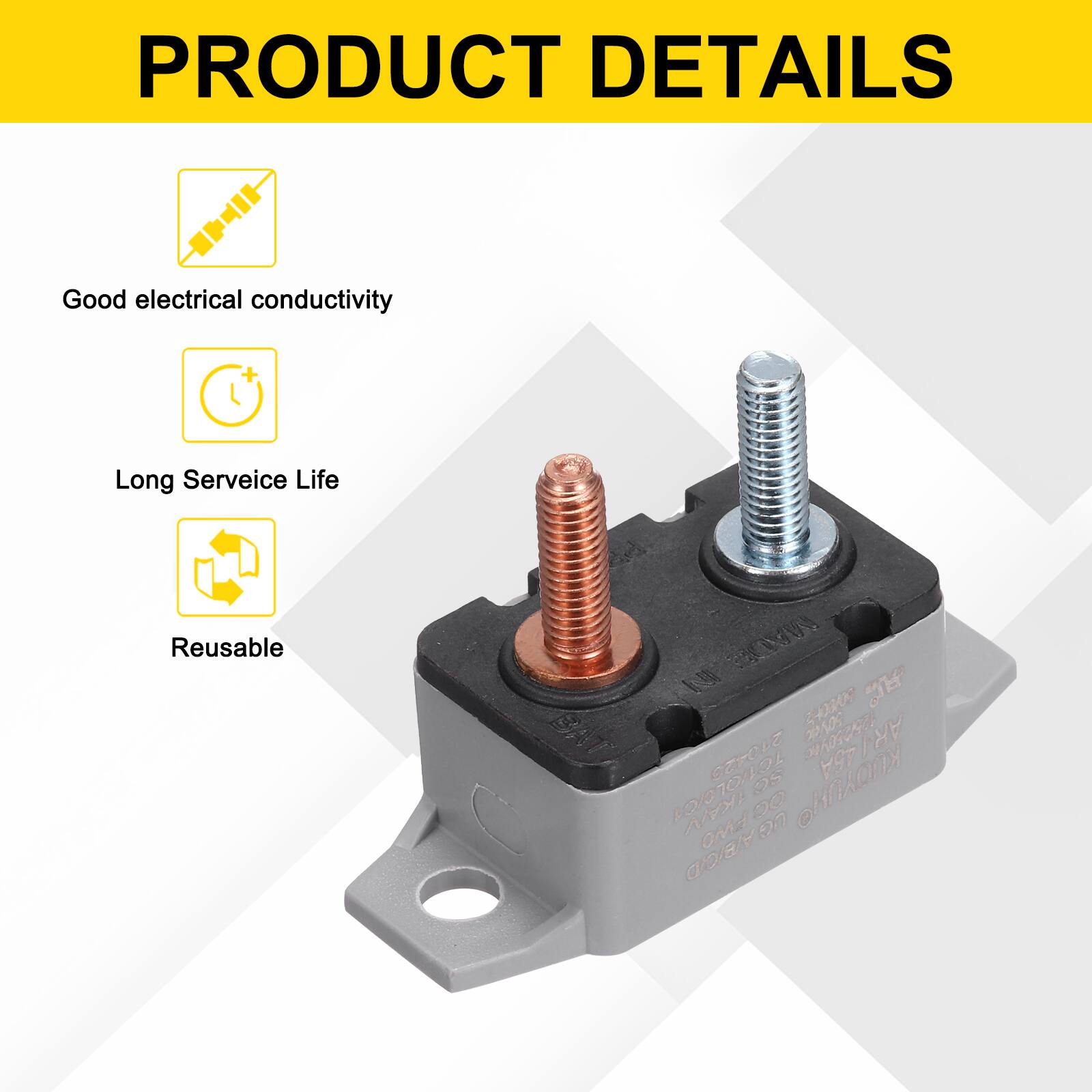 PRODUCT DETAILS

- Good electrical conductivity
- Long Service Life
- Reusable

ae SV 3H 243 22505 BAT 210429 05010 AR1 45A TOTOLOG 25 D0 OM2 e2 ABICD