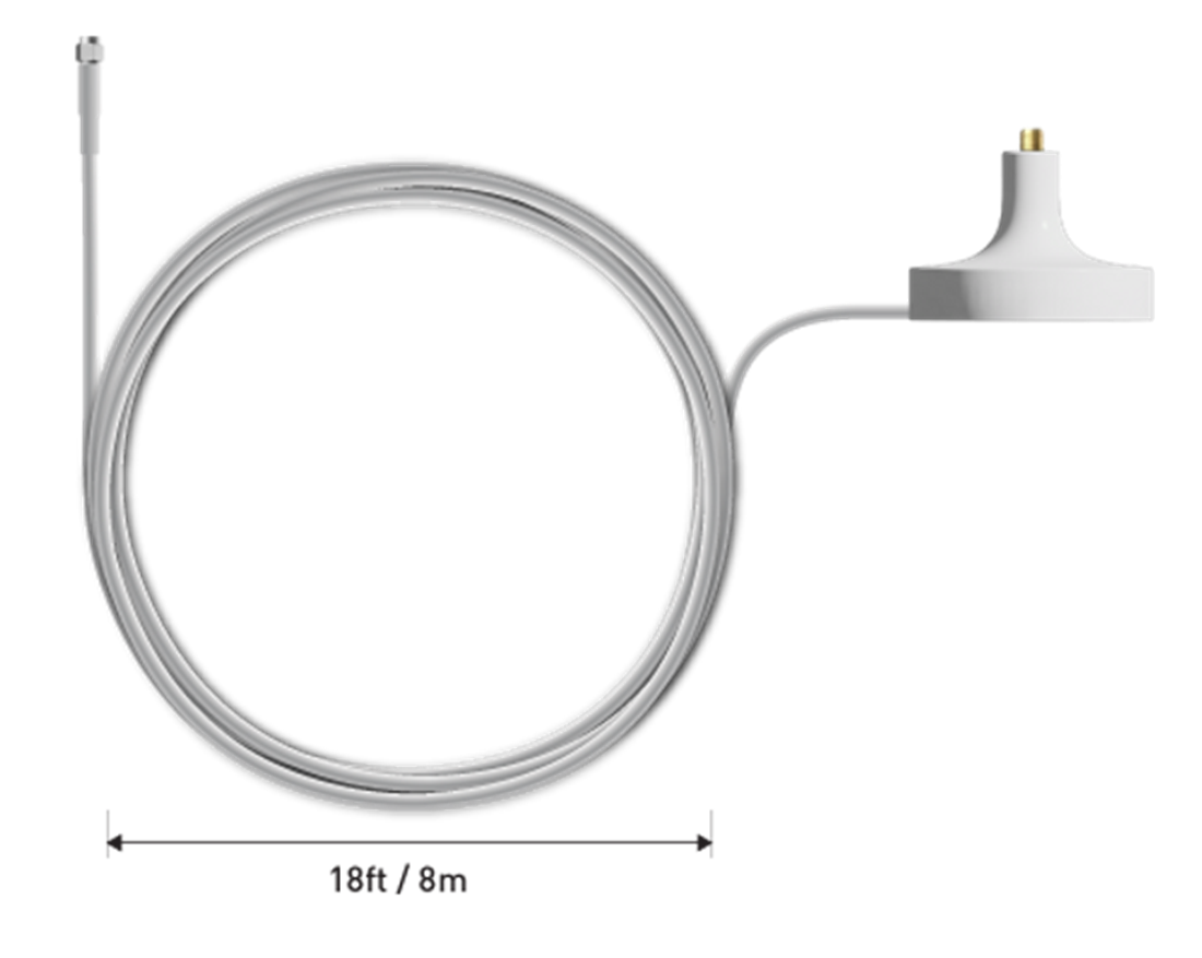 Left. Swann - MaxRanger4K™ Long-Range Antenna - White.