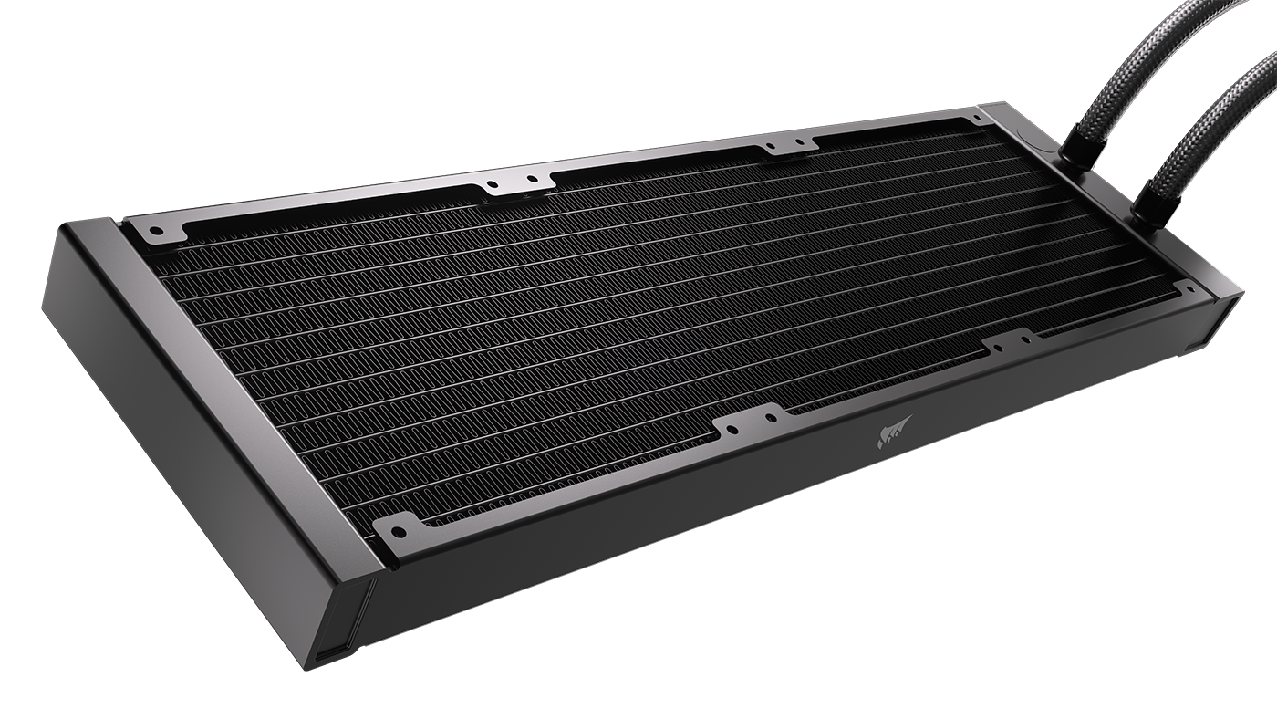 Alt View 7. CORSAIR - iCUE LINK TITAN II 360 RX RGB Liquid CPU Cooler - Black.