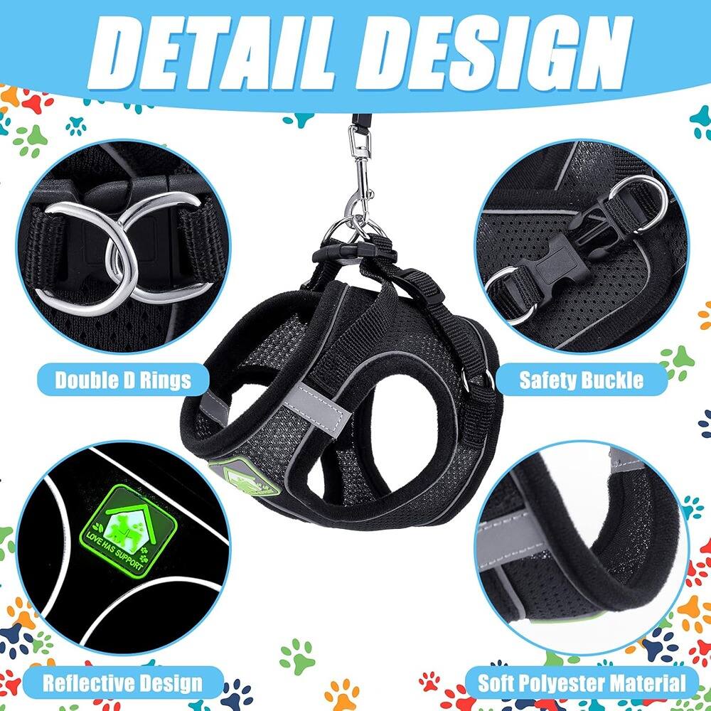 DETAIL DESIGN

- Double D Rings
- Safety Buckle
- Reflective Design
- Soft Polyester Material