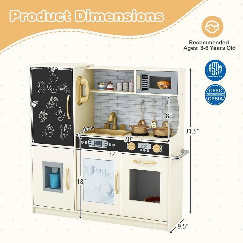Product Dimensions  
Recommended Ages: 3-6 Years Old  

10"  
16"  
32"  
20"  
18"  
31.5"  
9.5"  

ASTM INTERNATIONAL  
CPSC CPSIA  
www.cpsc.gov