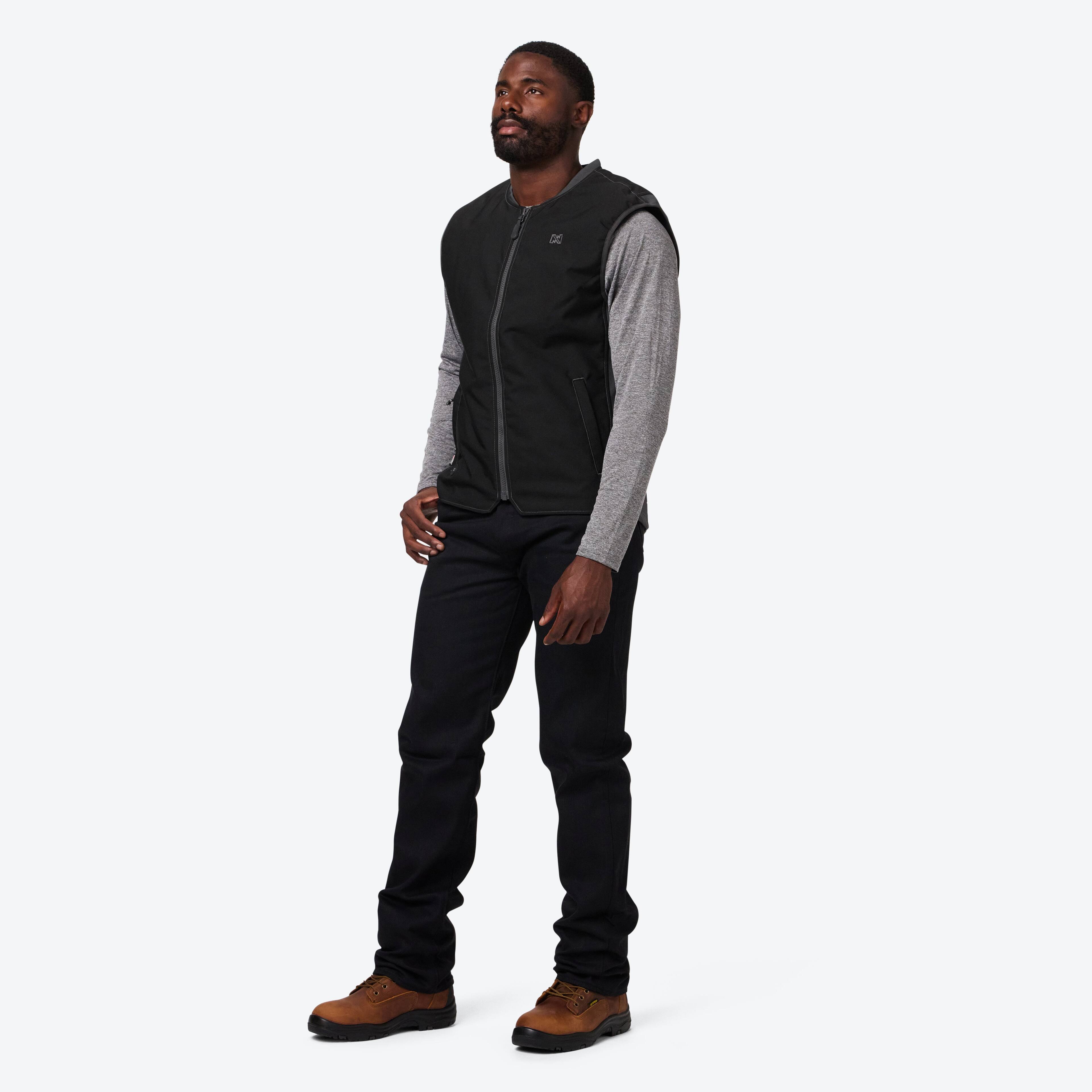Alt View 2. Mobile Warming - App Controlled Men's UTW Pro Heated Vest - Black.