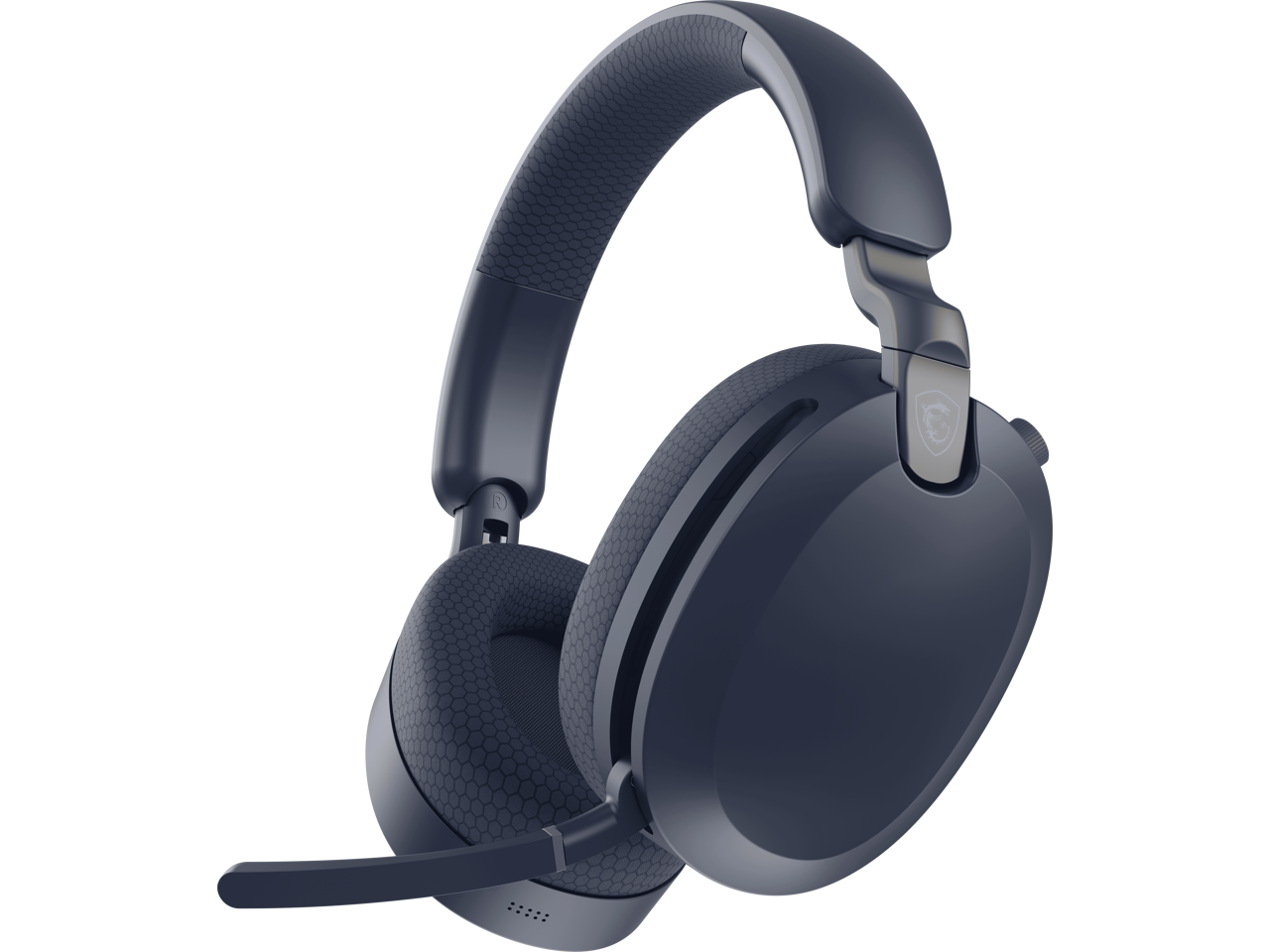 Alt View 2. MSI - MSI MAESTRO 500 W NAVY Wireless Bluetooth Over-the-Ear Headphones with 3.5mm Wired Option - Navy - Navy.