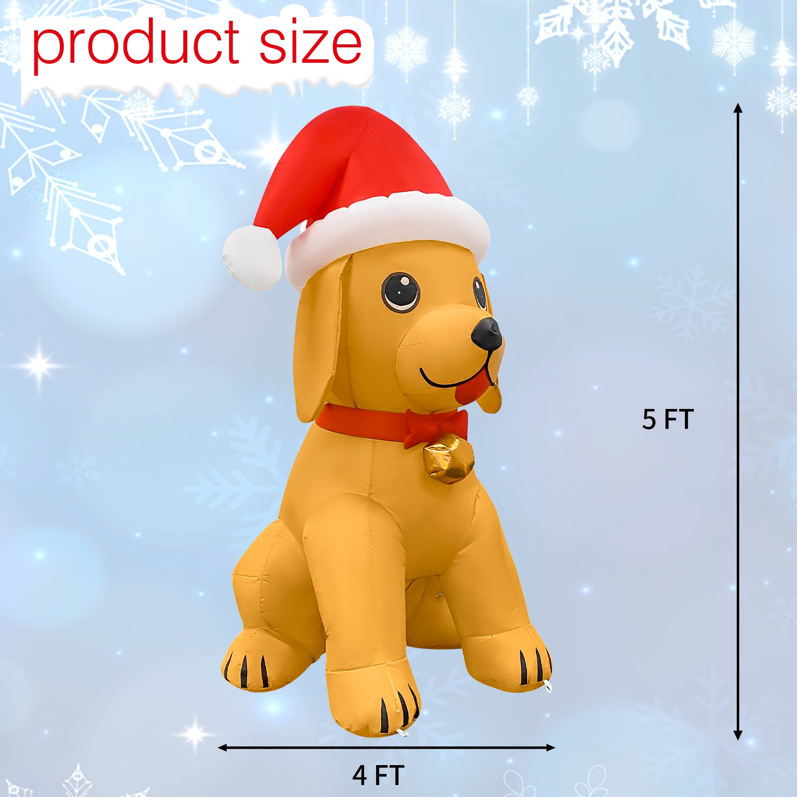 product size  
5 FT  
4 FT