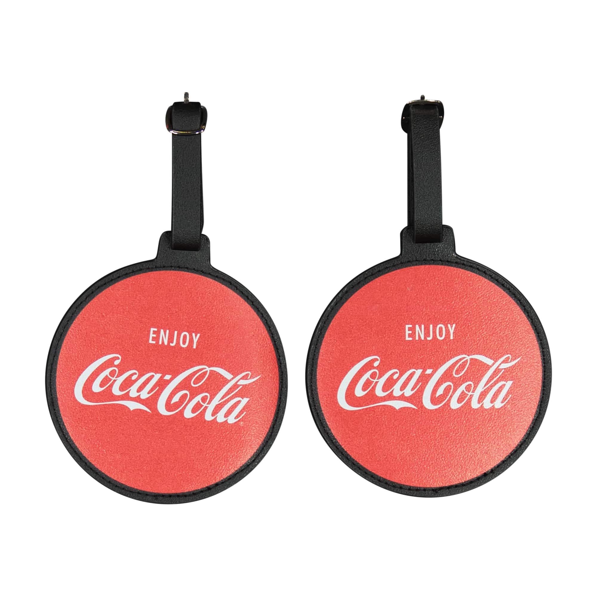 Ful - Coca-Cola Circle 2-Piece Luggage Tag Set - Red