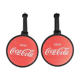 Ful - Coca-Cola Circle 2-Piece Luggage Tag Set - Red
