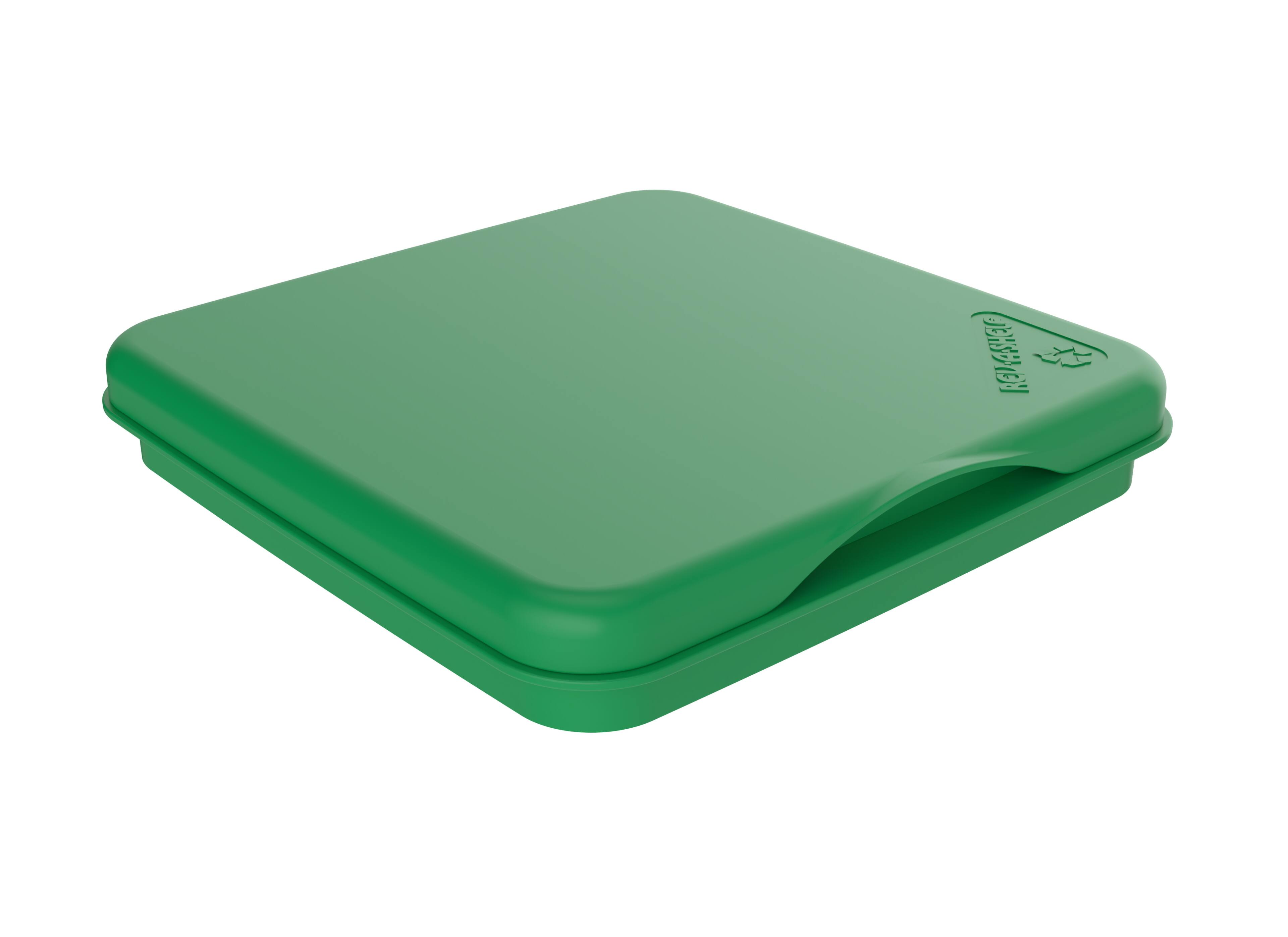 Alt View 4. Rev-A-Shelf - Rev-A-Shelf 27 qt. Trash Can Replacement Lid, Green, RV-1024-LID-G-1 - Green.