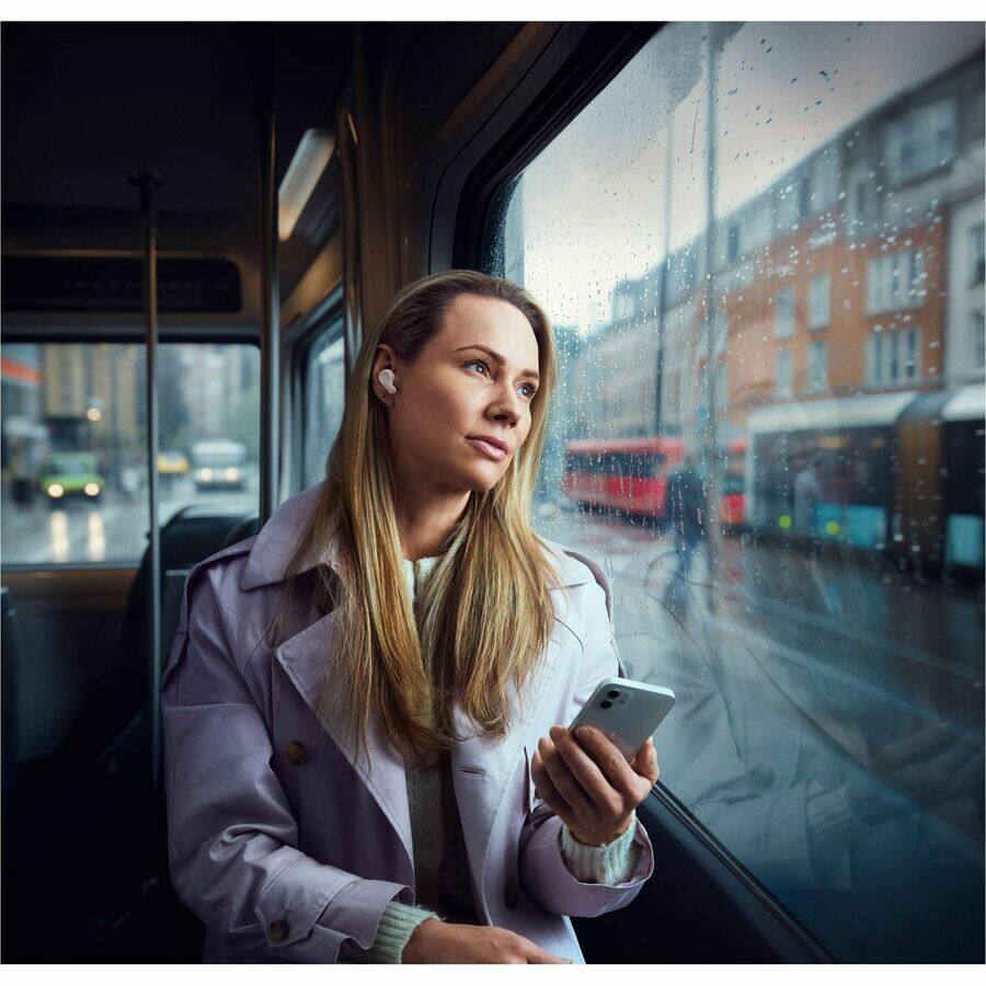 Alt View 3. EPOS - EPOS ADAPT E1 True Wireless Bluetooth Earbuds - Nordic White - Microsoft Teams Certification - Stereo - True Wireless - White.