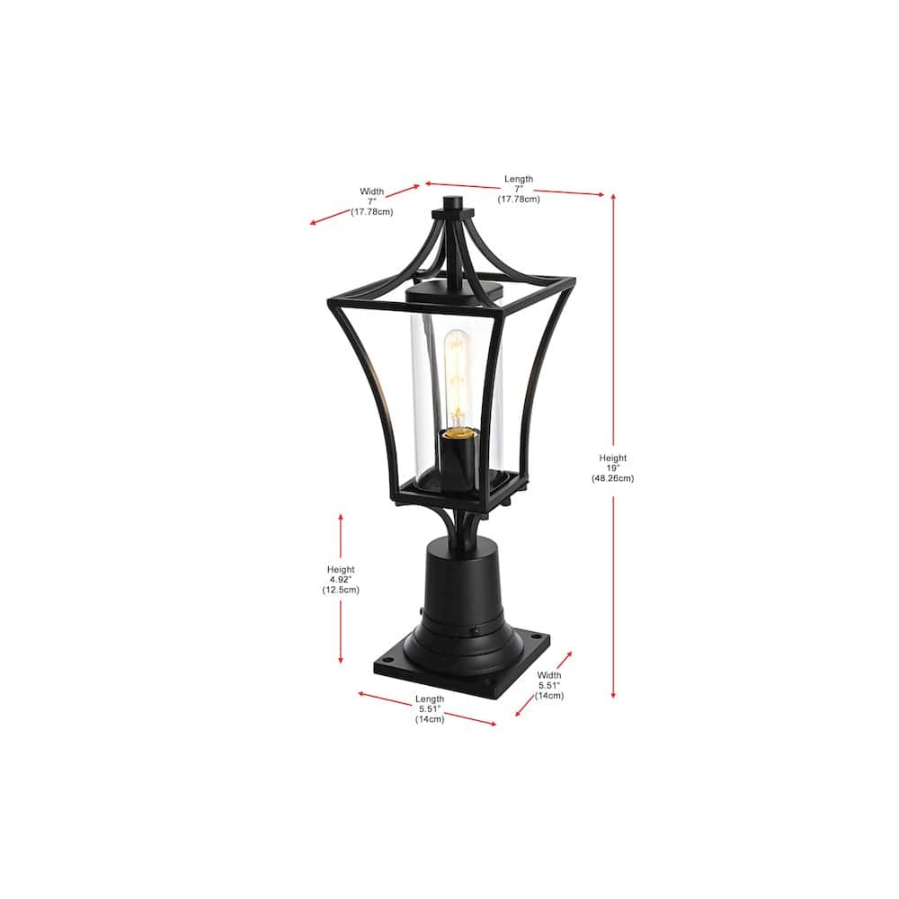 Elegant Lighting - Belgrade 7 inch Outdoor Pendant - Black price history on PriceWatchPro