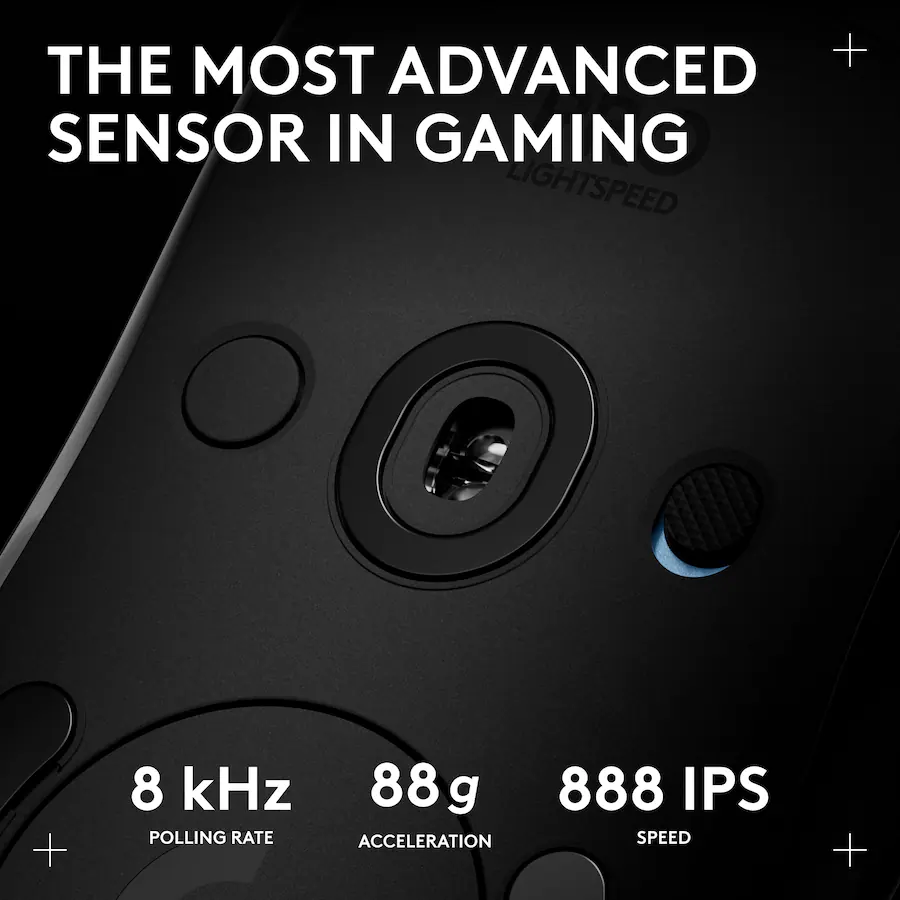 Logitech Model Number Rughtlight Logitech PRO 2 LIGHTSPEED Lightweight Optical HERO 44K DPI Gaming Mouse ...