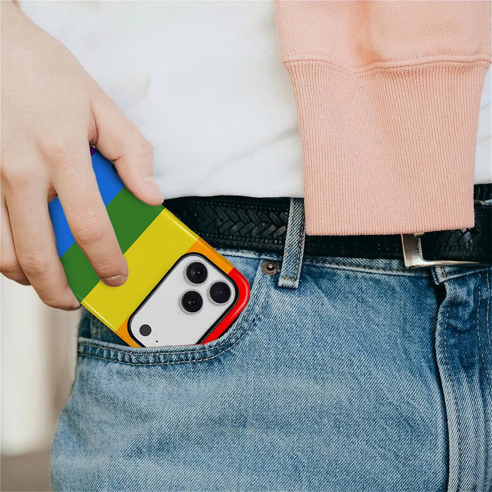 Alt View 4. Finnhomy - Smartphone Case for iPhone 17 Pro - Color Splash Design 2 Layer Military Protection Anti Slip Grip - Colorful for iPhone 17 Pro.