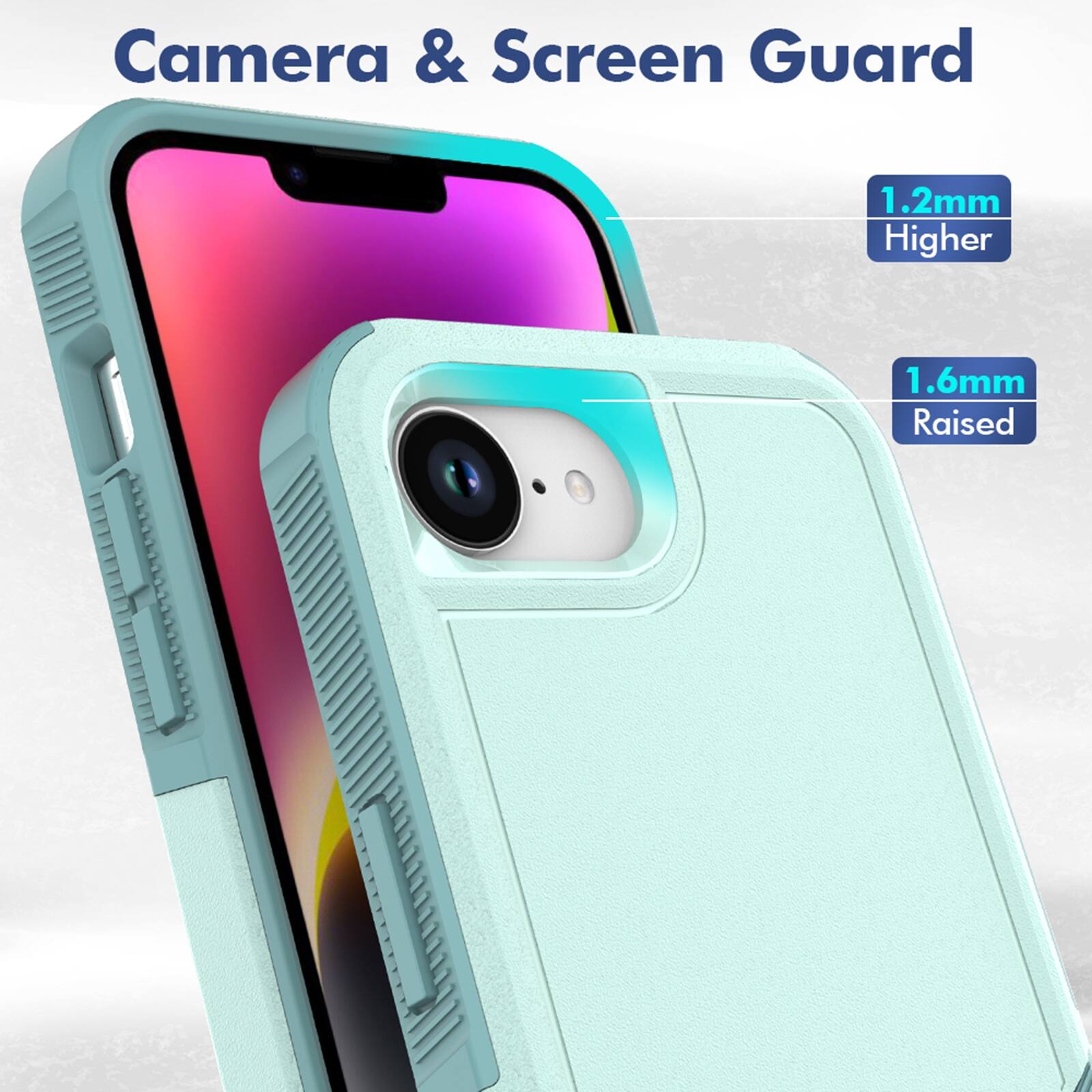Camera & Screen Guard

1.2mm Higher

1.6mm Raised