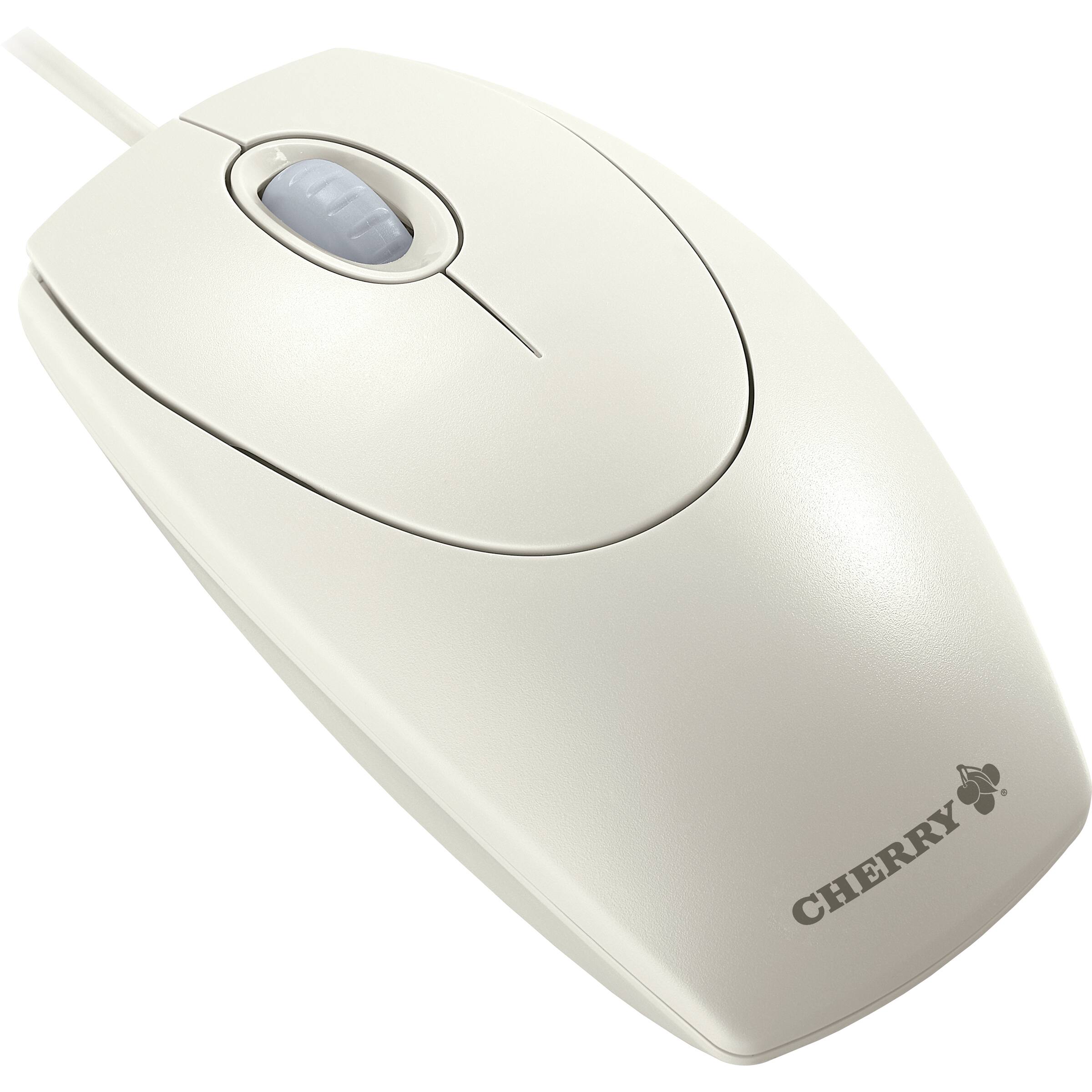 Alt View 2. CHERRY - CHERRY WHEEL MOUSE - Optical - USB - 3 x Button - Light Gray.