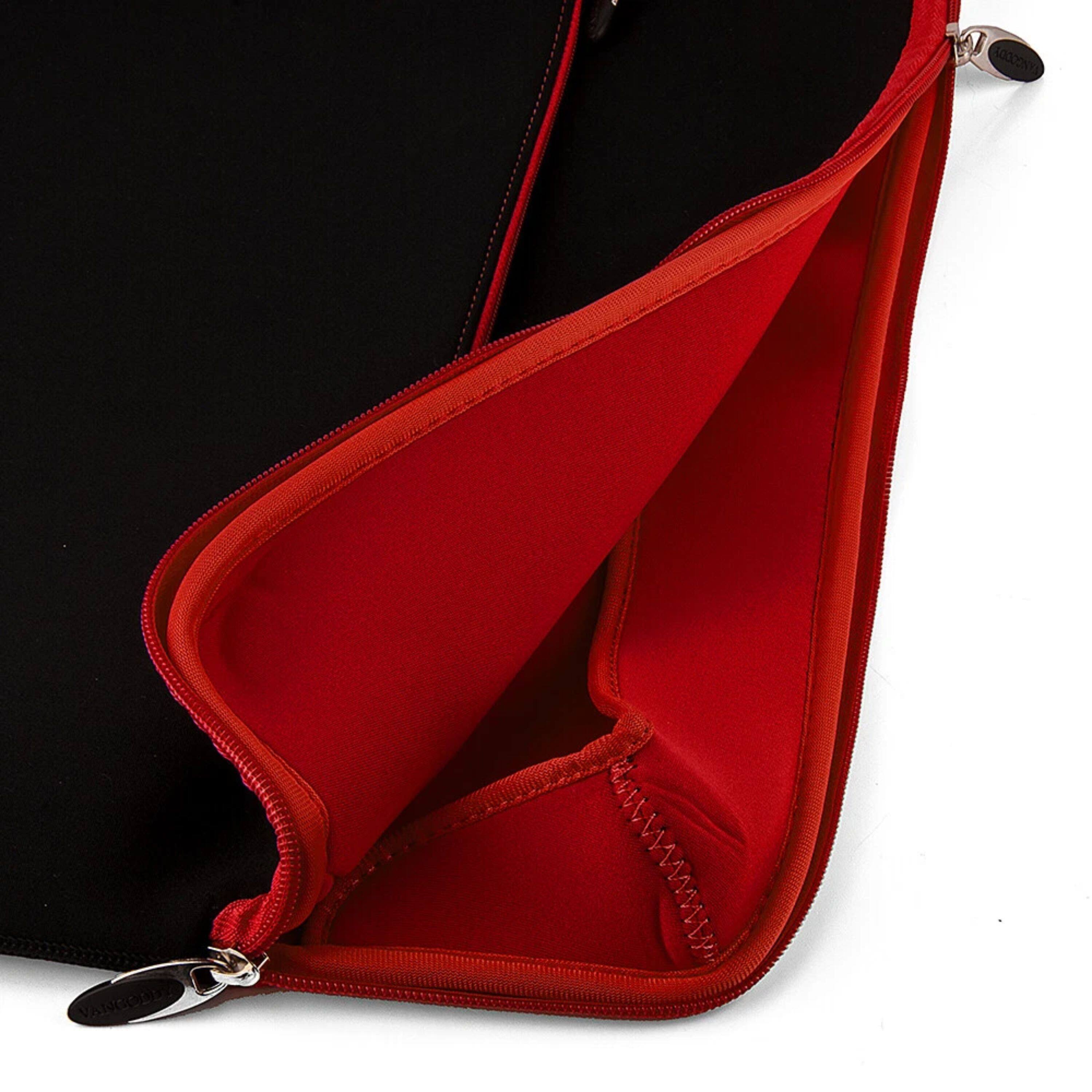 Left. Kitcheniva - Neoprene Laptop Sleeve Case Bag For 17" Laptop Black/Red - Black/Red.