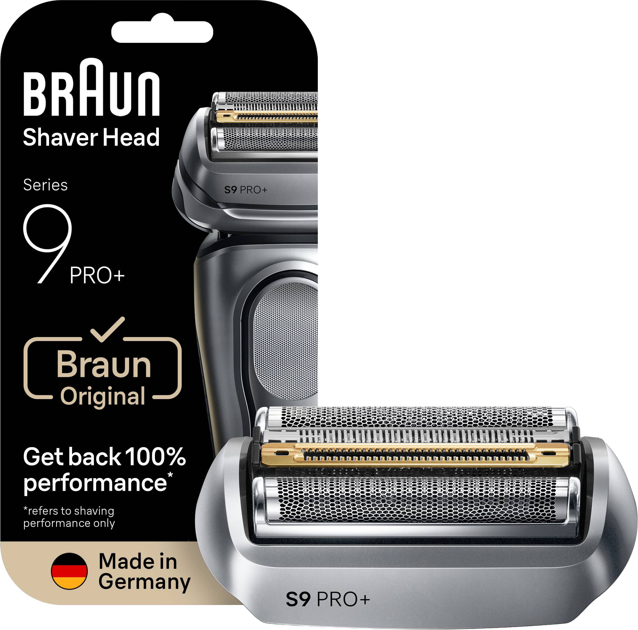 Braun - Series 9 PRO+ Men's Electric Shaver Head Replacement 96M Electric Shavers - Silver