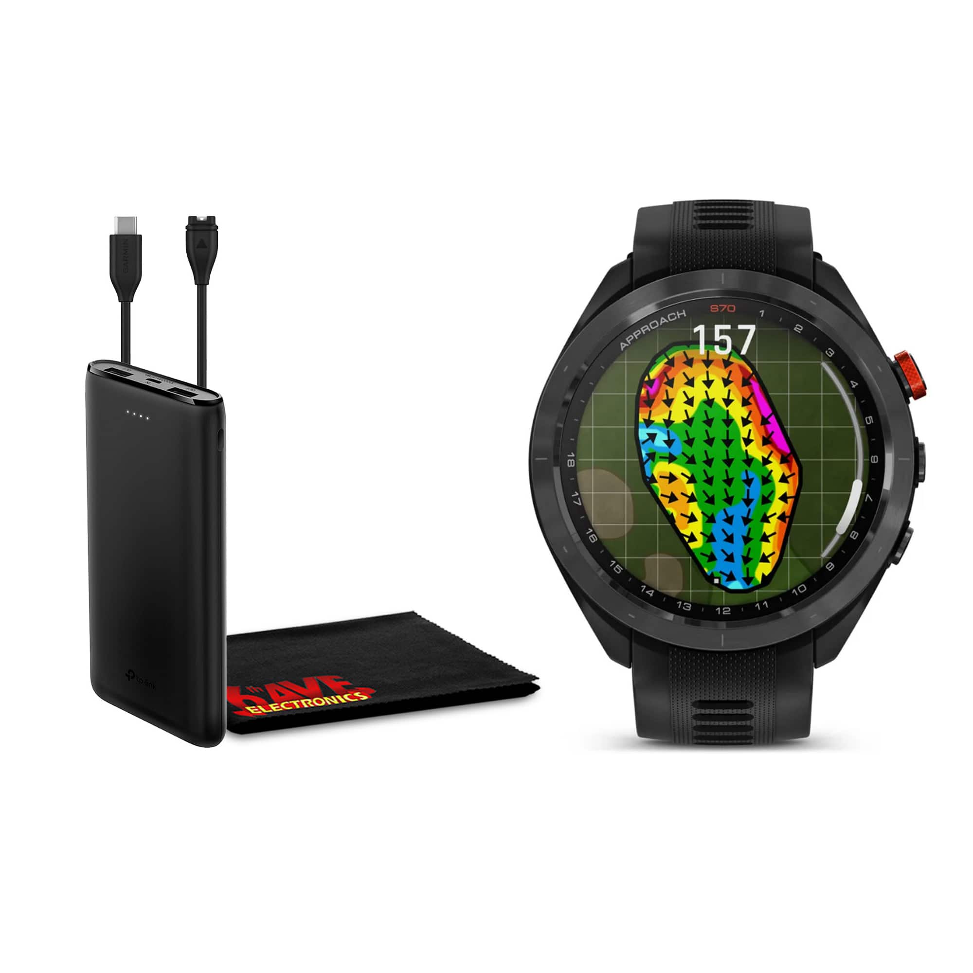 Garmin Approach S70 47MM Fitness Tracker Watch GPS Golf Smartwatch