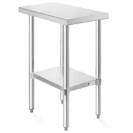 KUTLER - NSF Commercial Stainless Steel Table for Kitchen Prep and Work - Silver