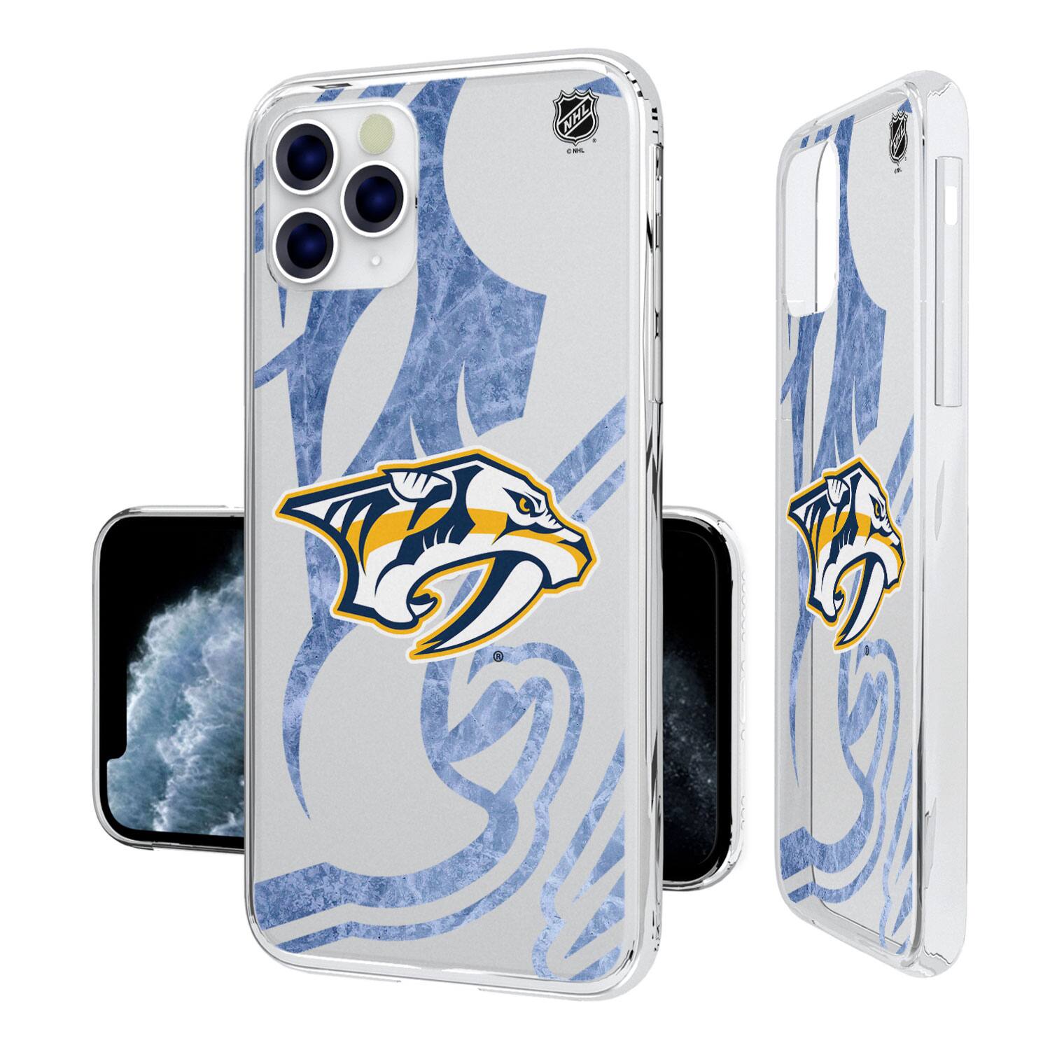 Keyscaper - NHL - Nashville Predators iPhone Clear Ice Case - 15 Pro - Multicolor