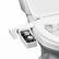 Front. VEVOR - Bidet Attachment for Toilet, Hot & Cold Non-Electric Water Sprayer - Dual Retractable Nozzles - White.