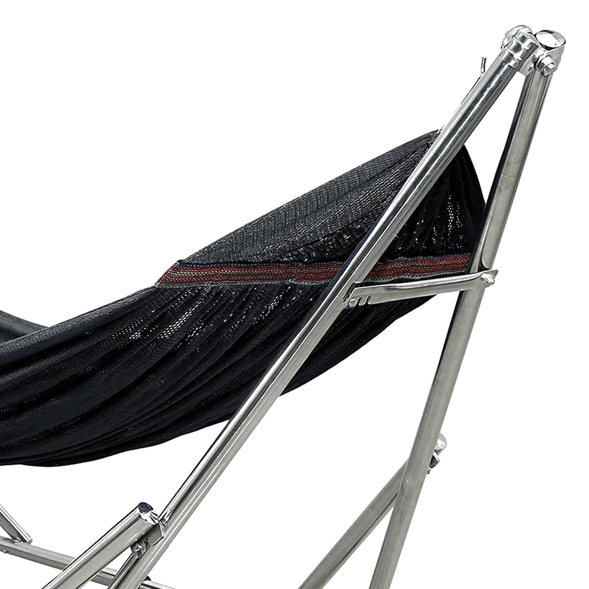 Alt View 8. Tranquillo - Tranquillo Universal 106" Double Hammock with Adjustable Stand and Bag, Black - Black.