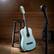 Alt View 3. Ashthorpe - Beginner Acoustic Guitar Package - Starter Kit - Light Blue.