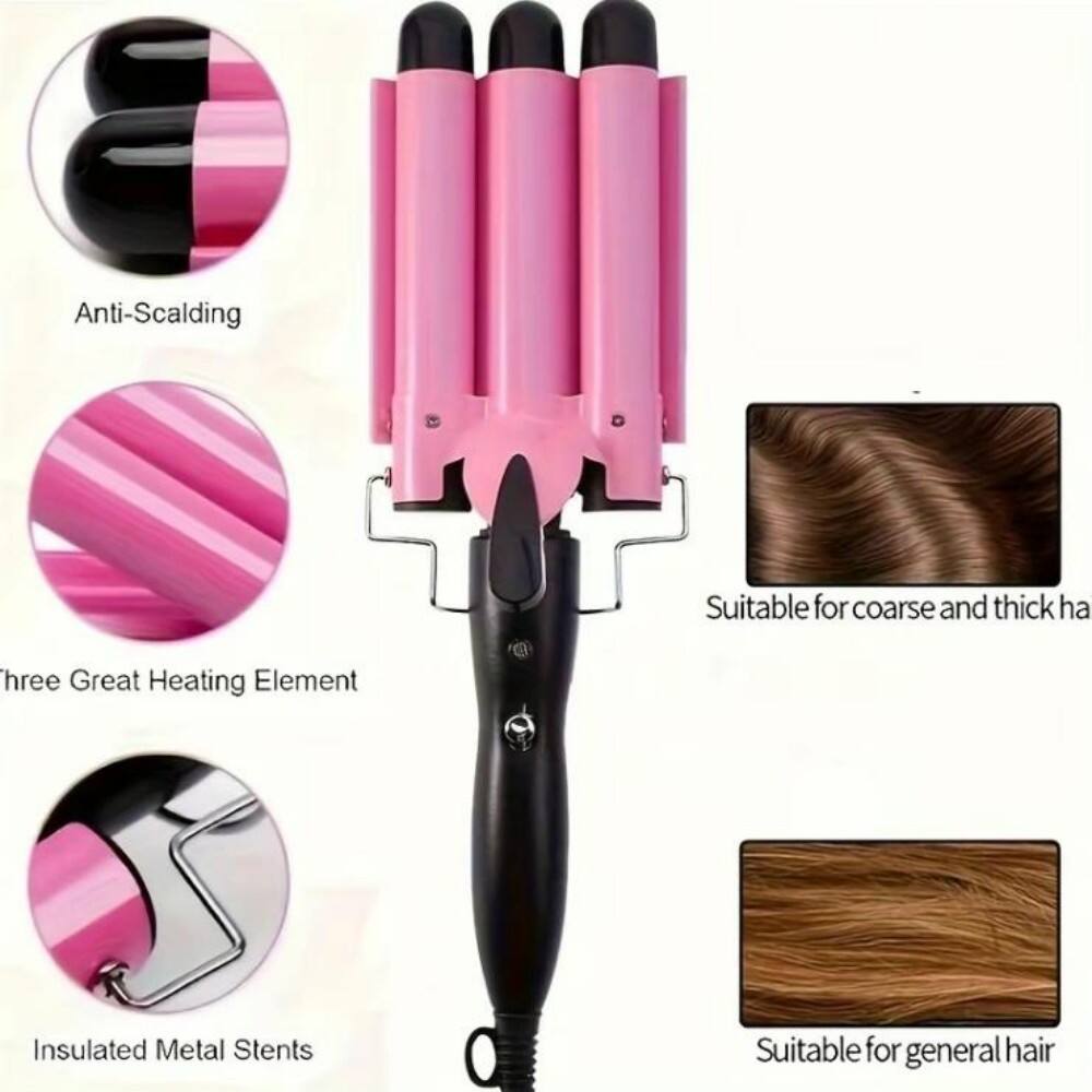 Anti-Scalding  
Suitable for coarse and thick hair  
Three Great Heating Element  
Insulated Metal Stents  
Suitable for general hair