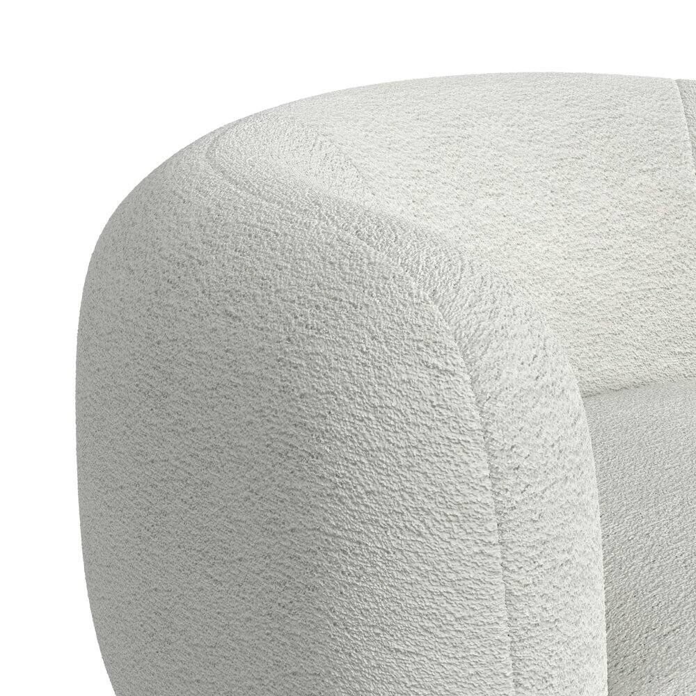 Alt View 1. Picket House Furnishings - Andalusia Chair in Penny White - Brushed Espresso.