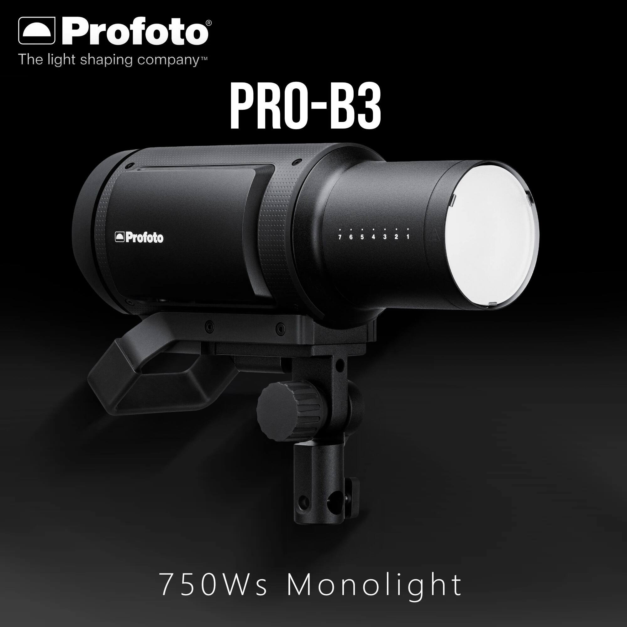 Profoto  
The light shaping company™  
PRO-B3  
750Ws Monolight