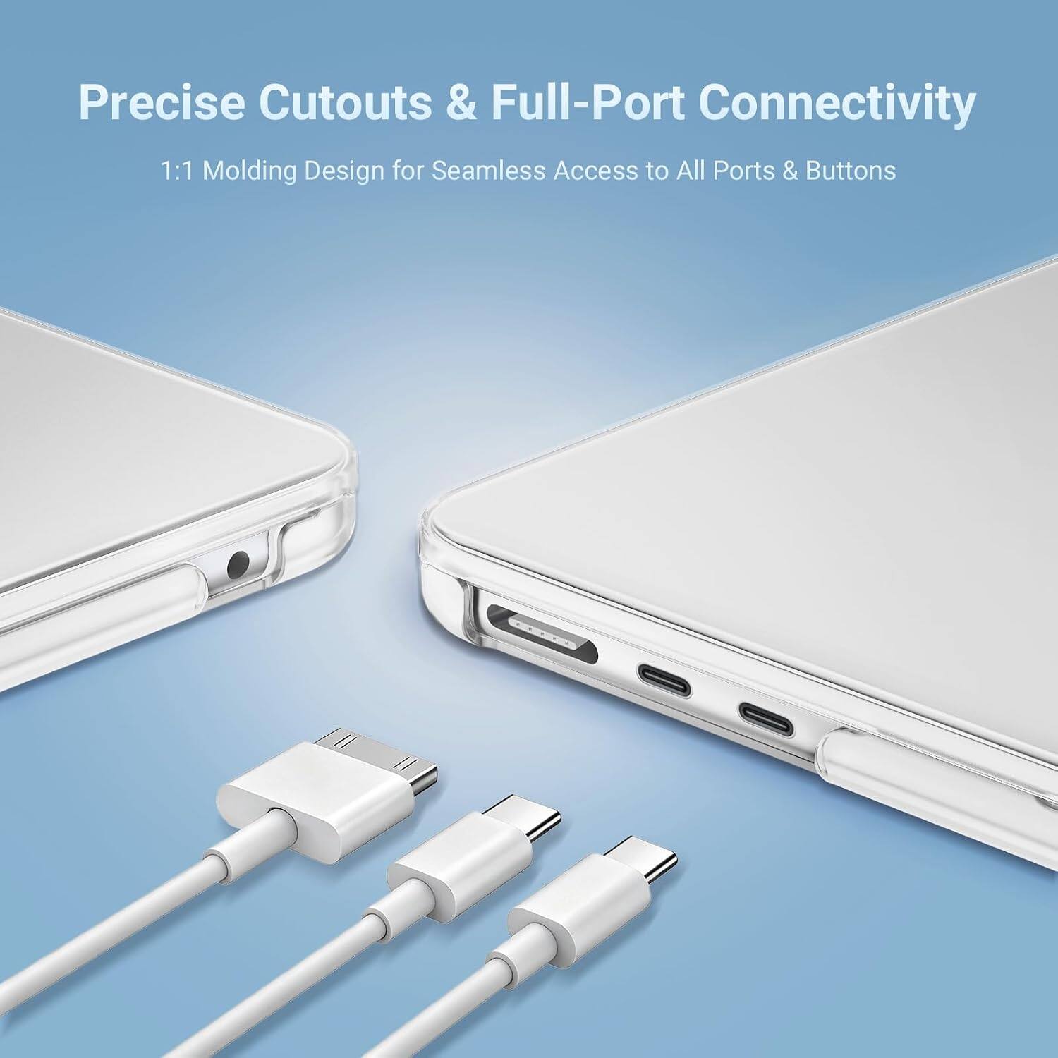 Precise Cutouts & Full-Port Connectivity  
1:1 Molding Design for Seamless Access to All Ports & Buttons