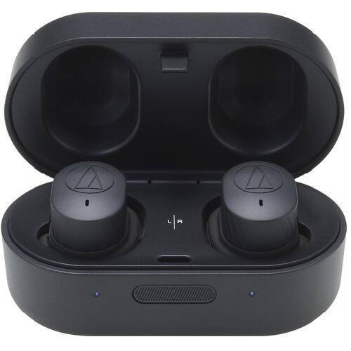 Alt View 1. Audio-Technica - Audio-Technica ATH-SPORT7TWBK SonicSport Wireless In-Ear Headphones, Black - Black.