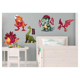 Fan Creations - Arizona Cardinals Dinosaurs Wall Decal Set - Multicolor