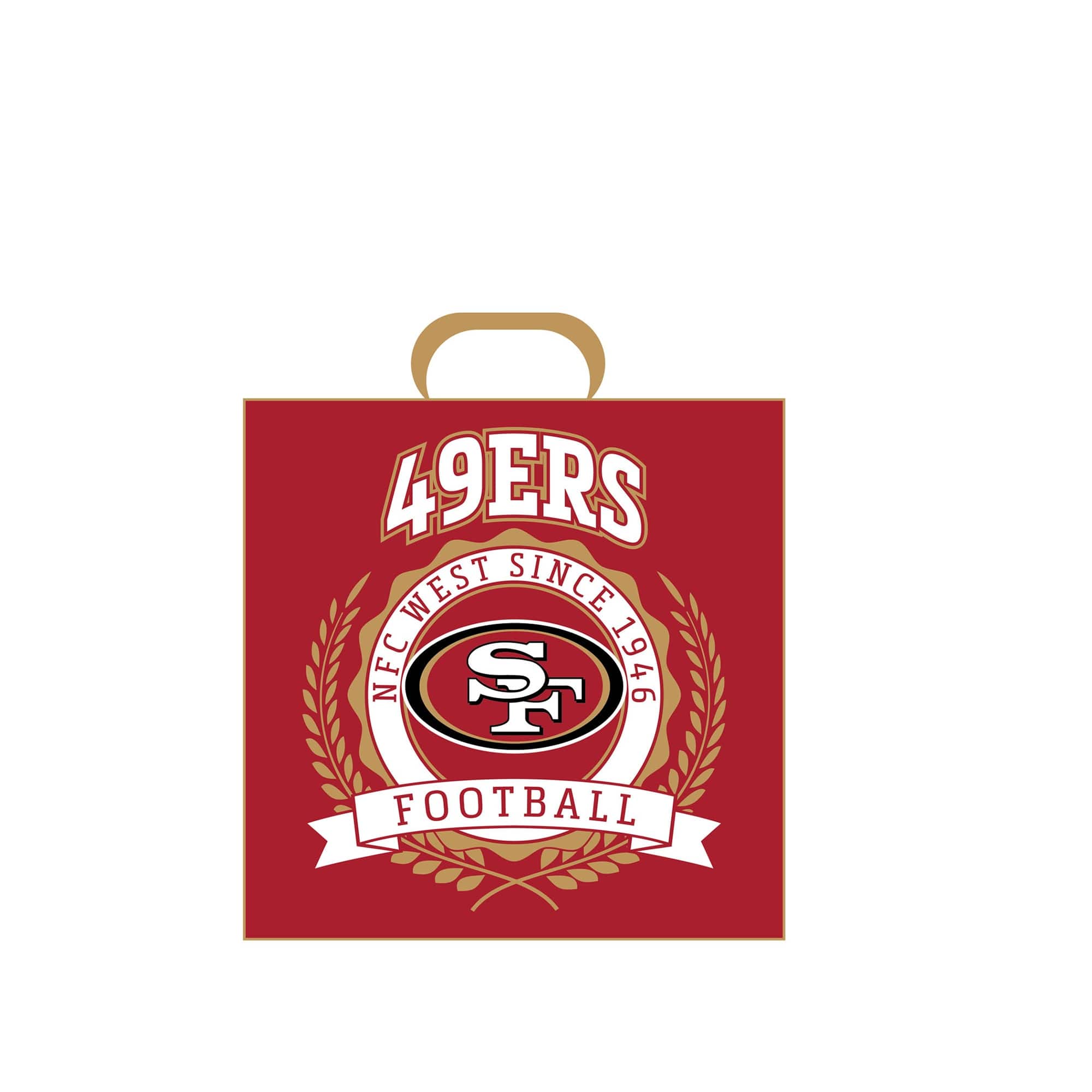 "Pegasus - San Francisco 49ers 14"" Crest Logo Stadium Cushion - Multicolor" price history on PriceWatchPro