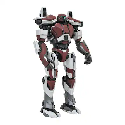 Front. Pacific Rim - Pacific Rim 2 Deluxe 8 Inch Action Figure | Guardian Bravo - Red.