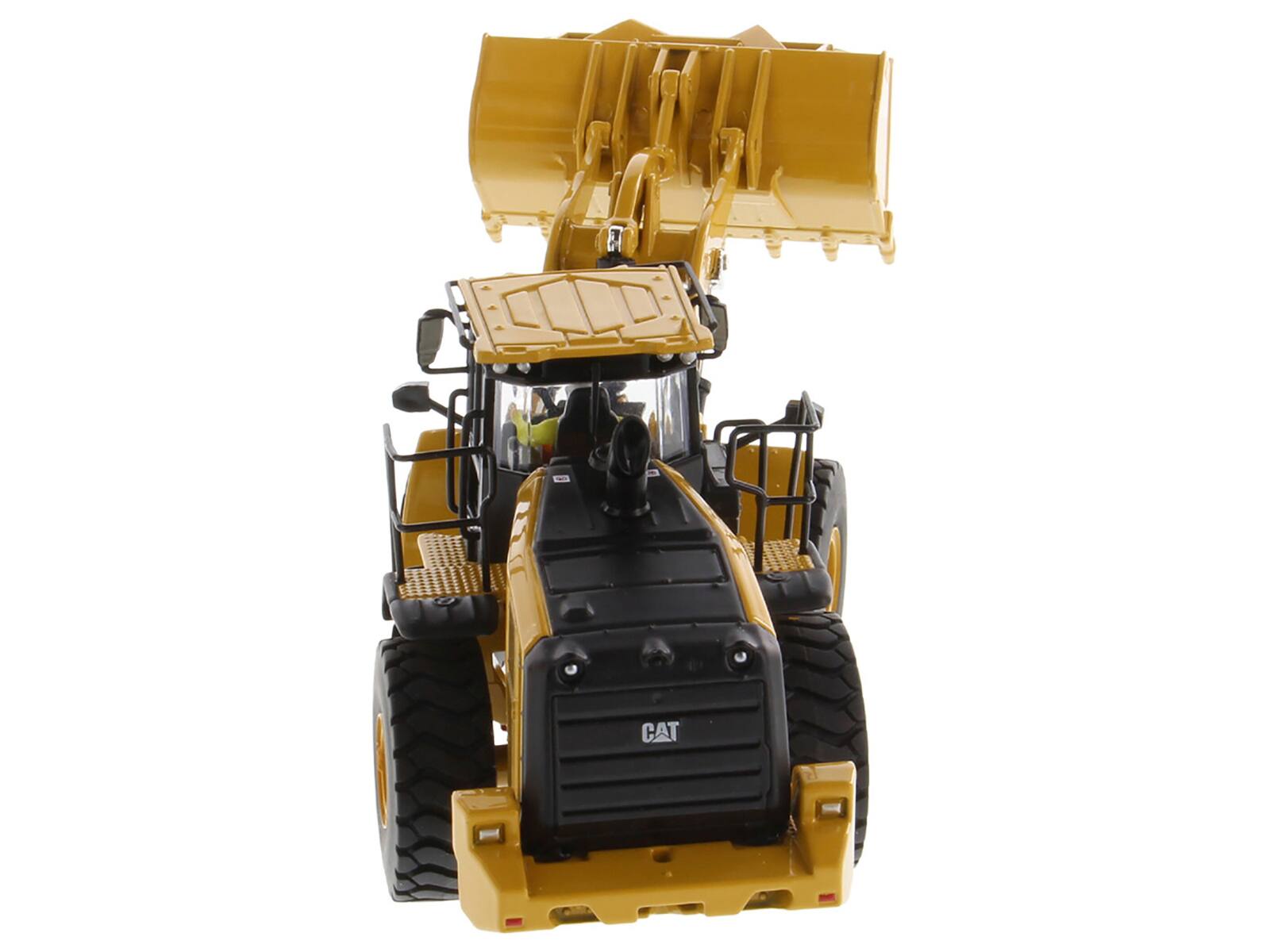 Alt View 1. Diecast Masters - CAT Caterpillar 966 Wheel Loader "High Line Series" 1/50 Diecast Model by Diecast Masters - Yellow .
