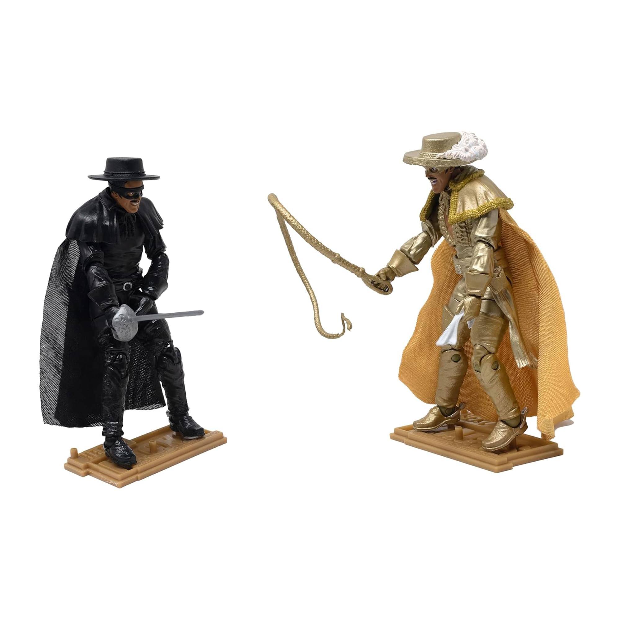 Alt View 3. Boss Fight Studio - Zorro The Gay Blade Hero H.A.C.K.S. Action Figure 2-Pack - Multi-Colored.