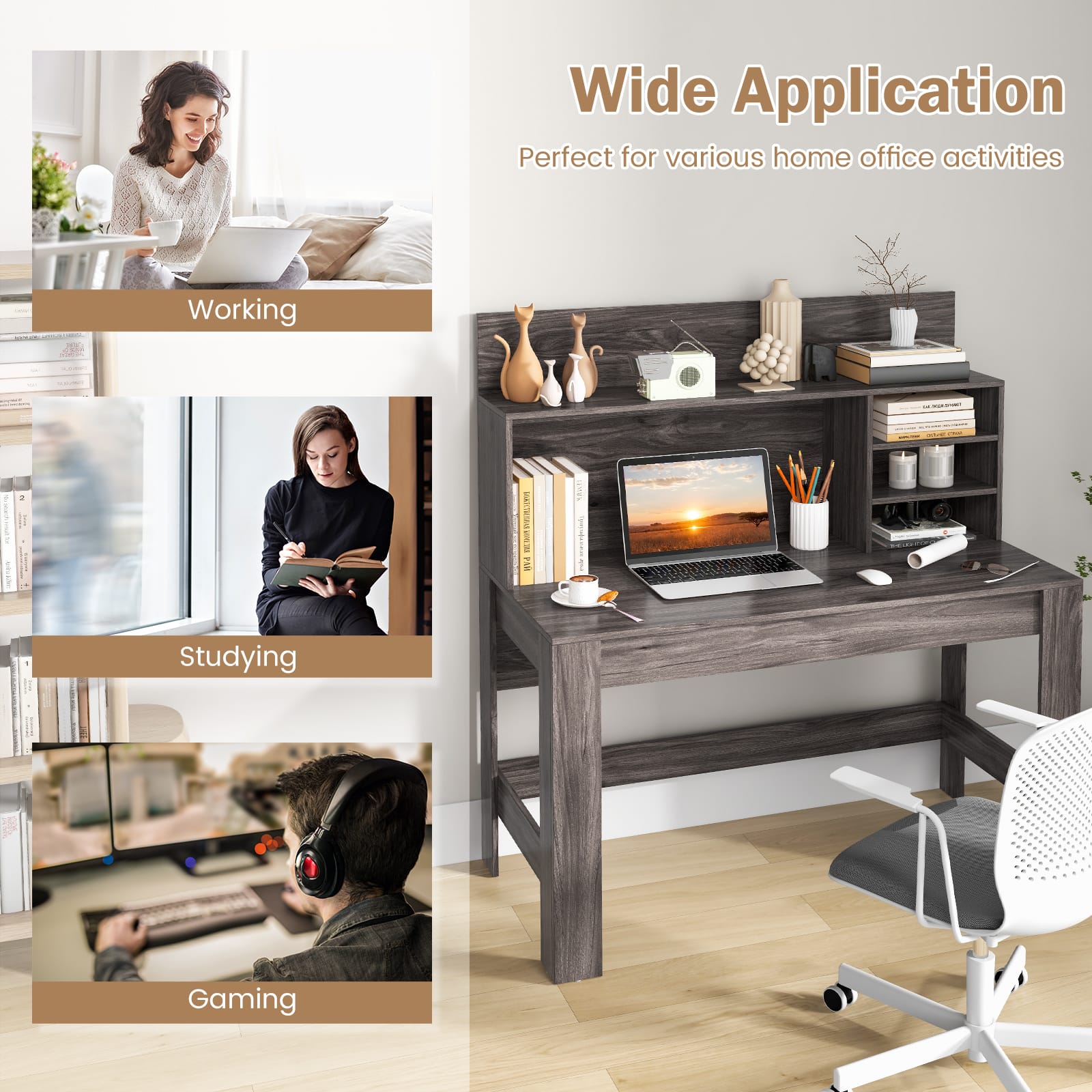 Wide Application: Perfect for various home office activities.