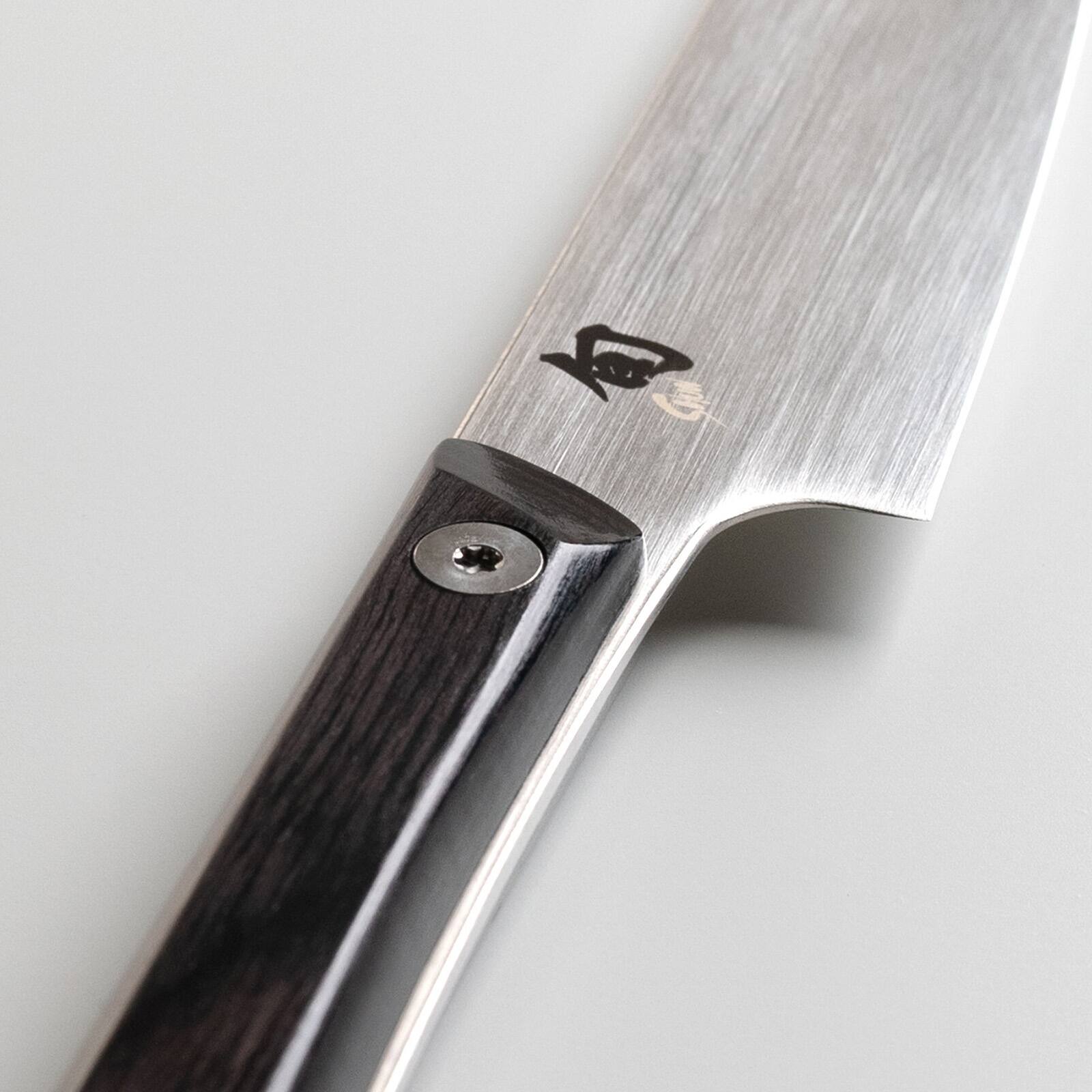 Alt View 1. Shun - Kazahana Utility Knife, 6 Inch - Silver.