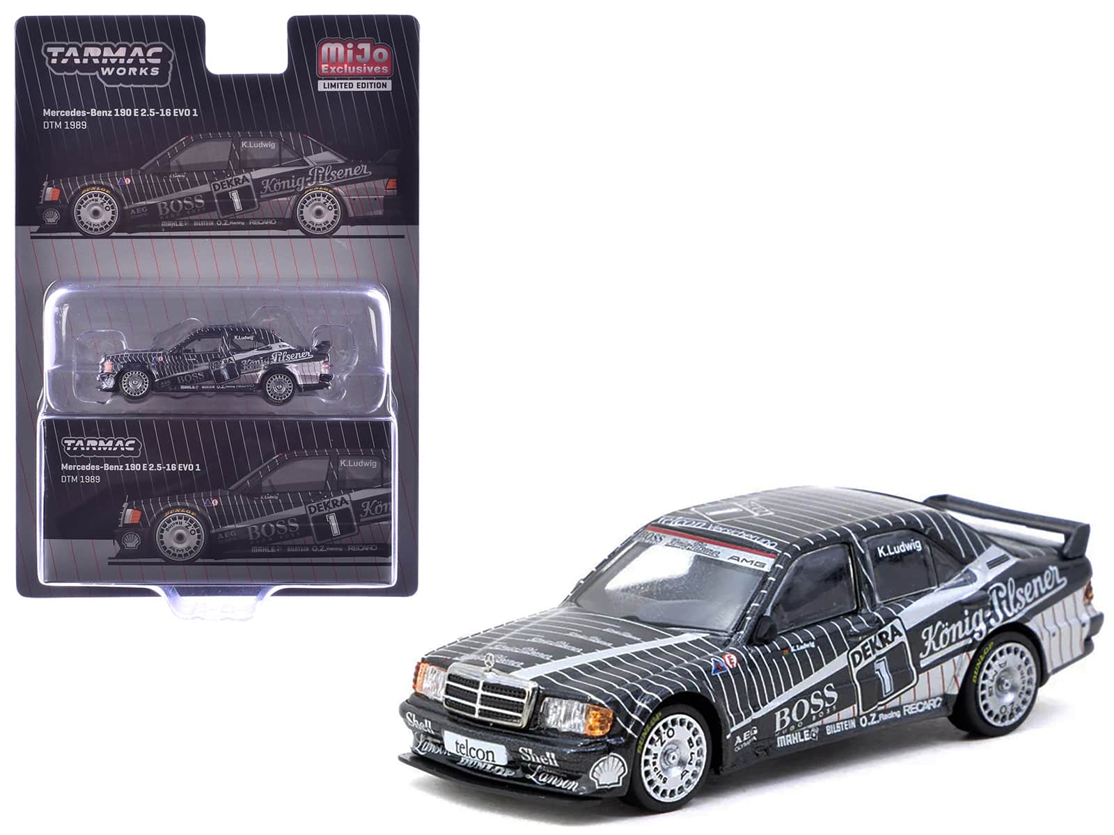 "Mercedes-Benz 190 E 2.5-16 EVO 1 #1 ""Deutsche Tourenwagen Meisterschaft (DTM)"" (1989) 1/64 Diecast Model by Tarmac Works" price history on PriceWatchPro